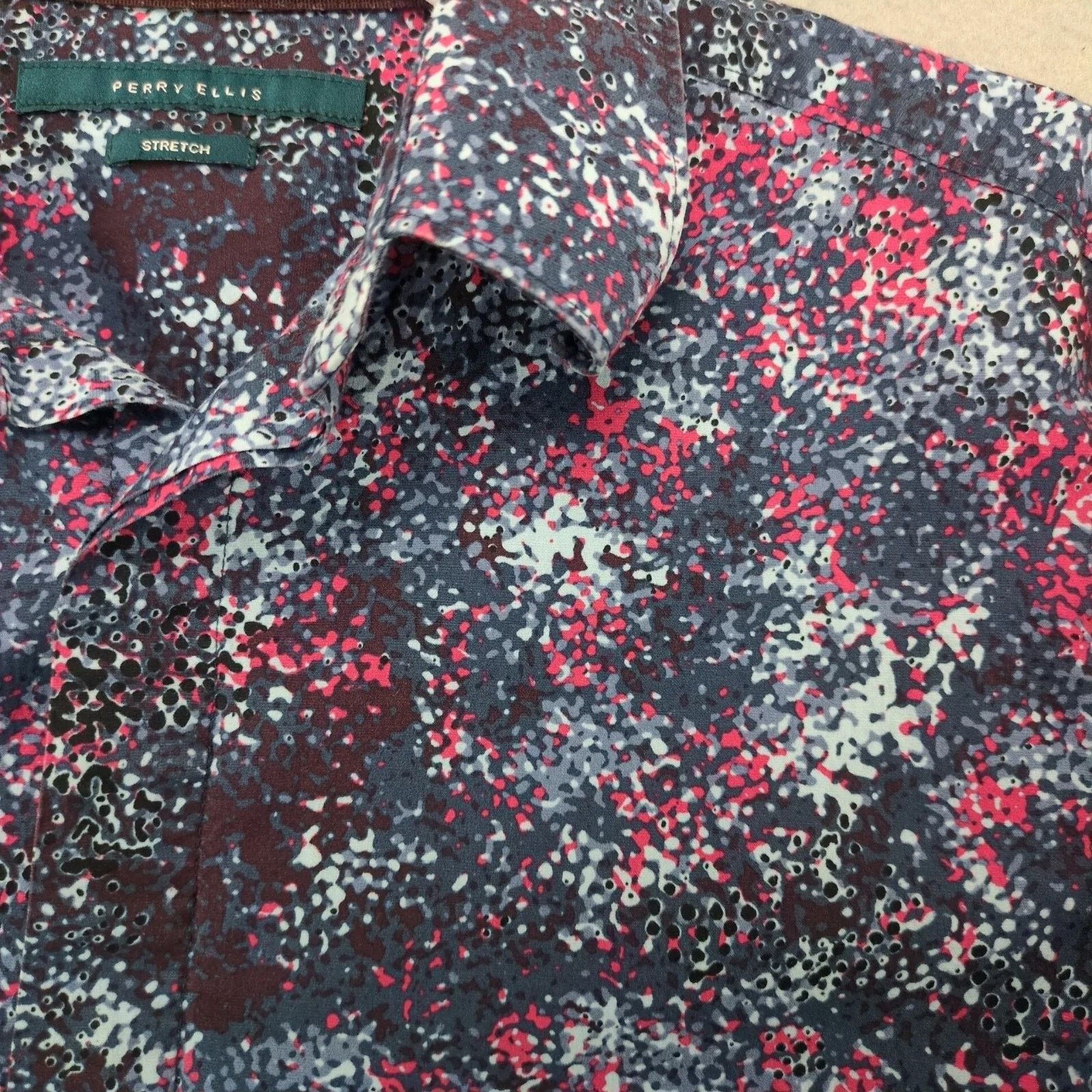 Perry Ellis Perry Ellis Stretch Long Sleeve Button Up Shirt Men's M Size US M / EU 48-50 / 2 - 9 Thumbnail