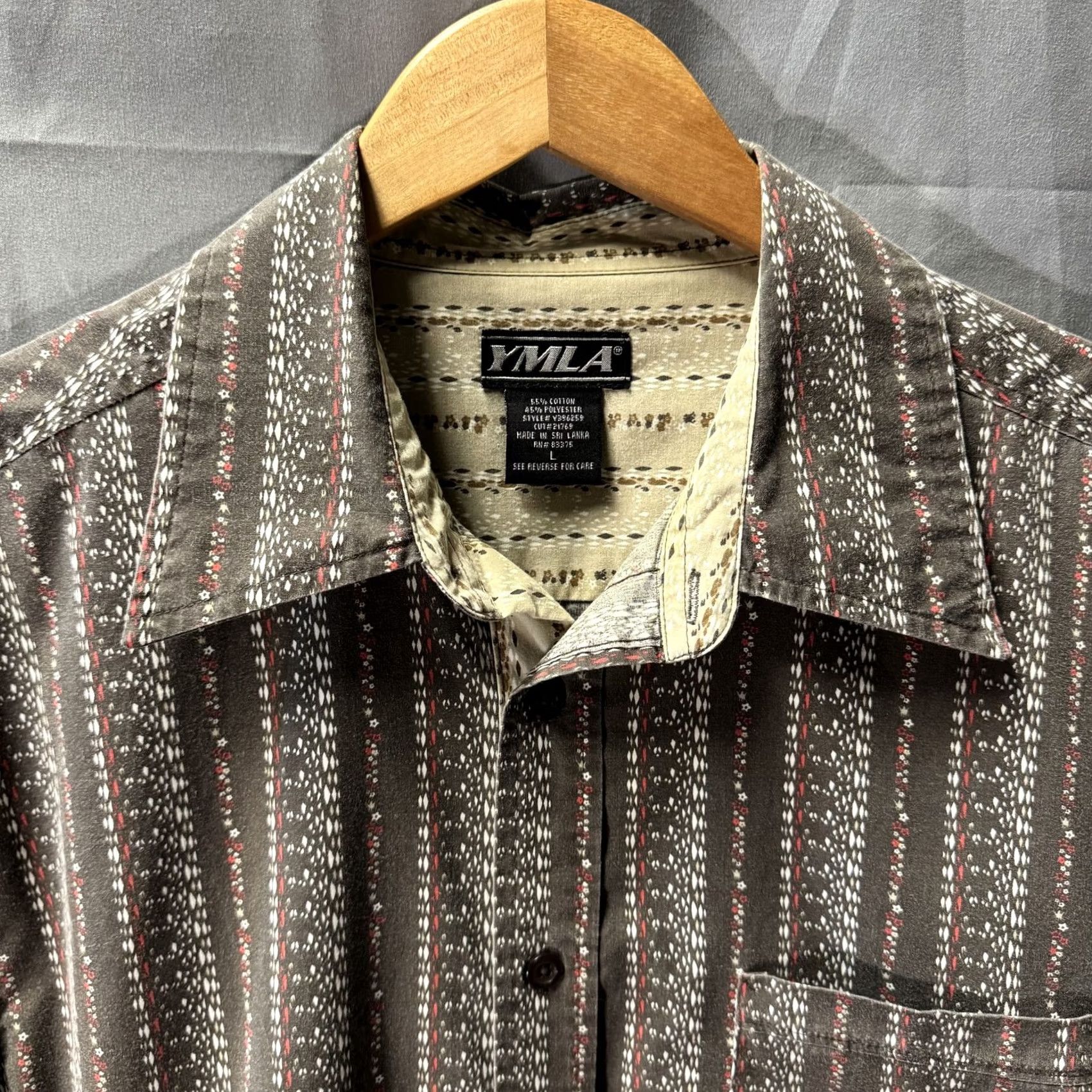 Etro YMLA Shirt Mens Large Patterned Button Up Long Sleeve Pocket Retro Shirt Size US L / EU 52-54 / 3 - 2 Thumbnail