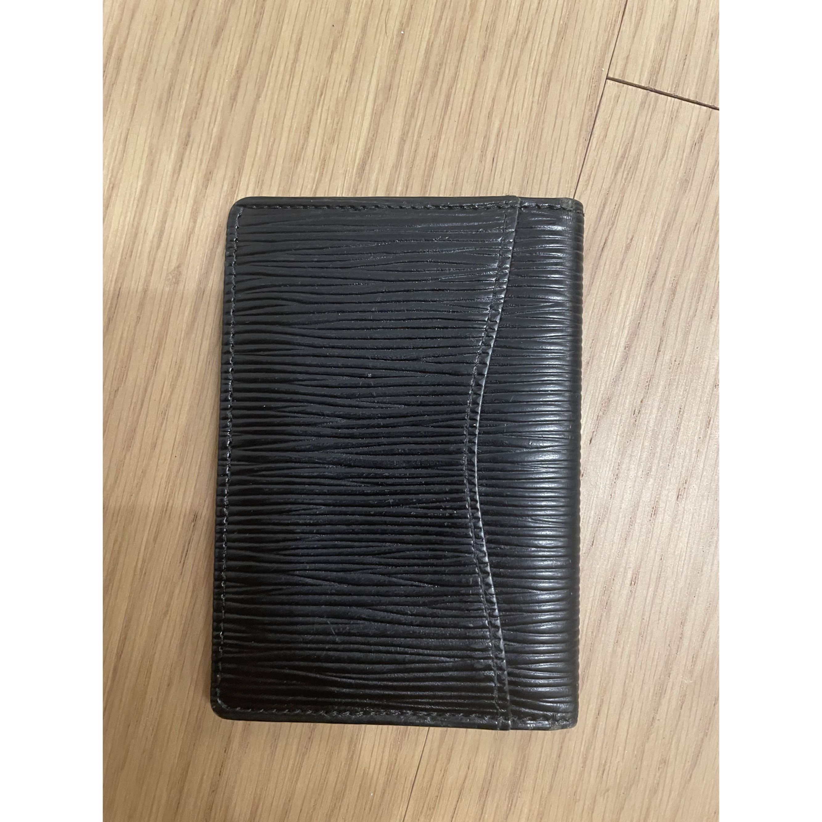 Louis Vuitton Louis Vuitton Black Epi Leather Business Card Holder Wallet Size ONE SIZE - 2 Thumbnail