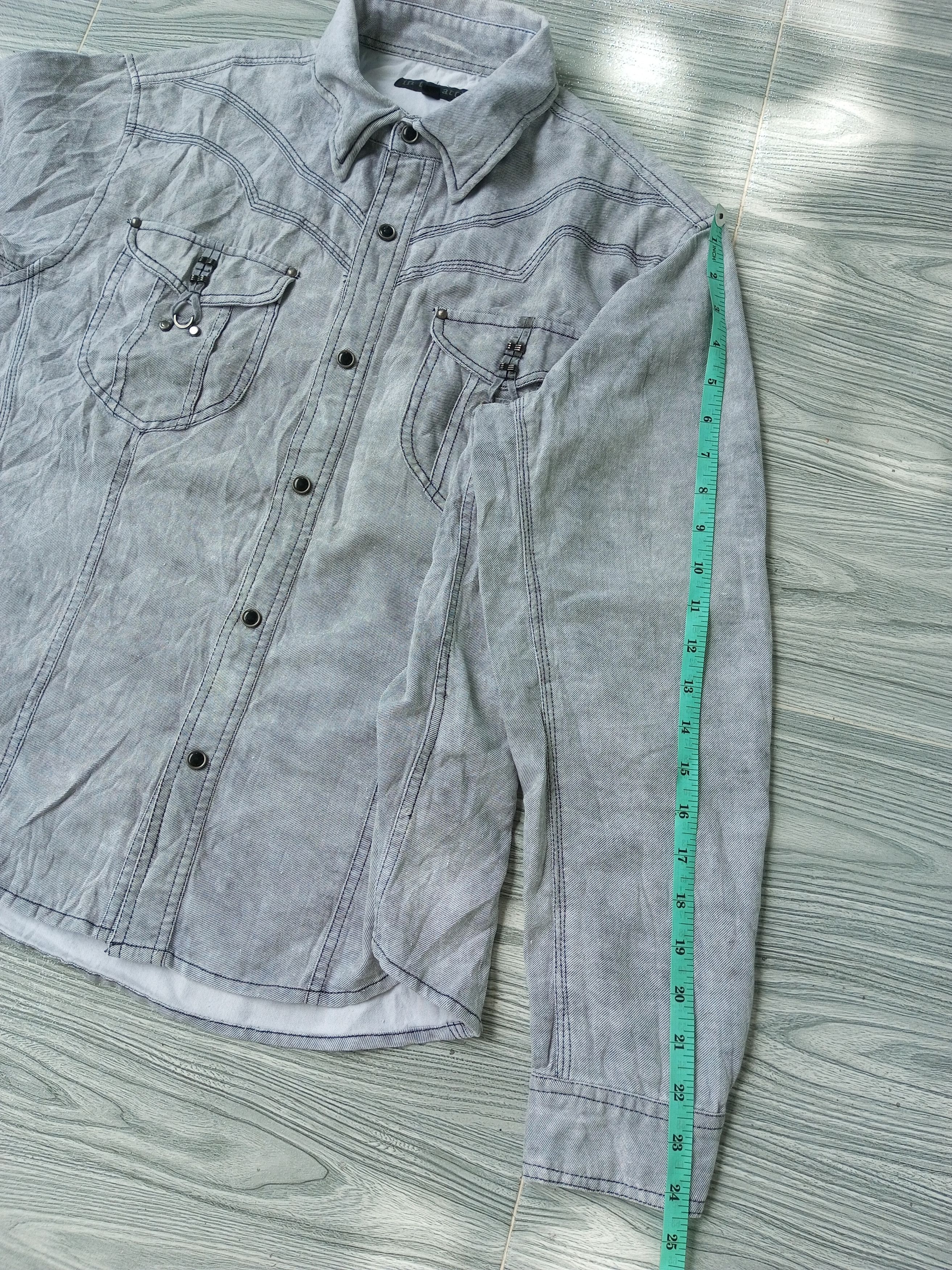 In The Attic In The Attic Long Sleeve Button Up Denim Shirt Size US L / EU 52-54 / 3 - 18 Thumbnail