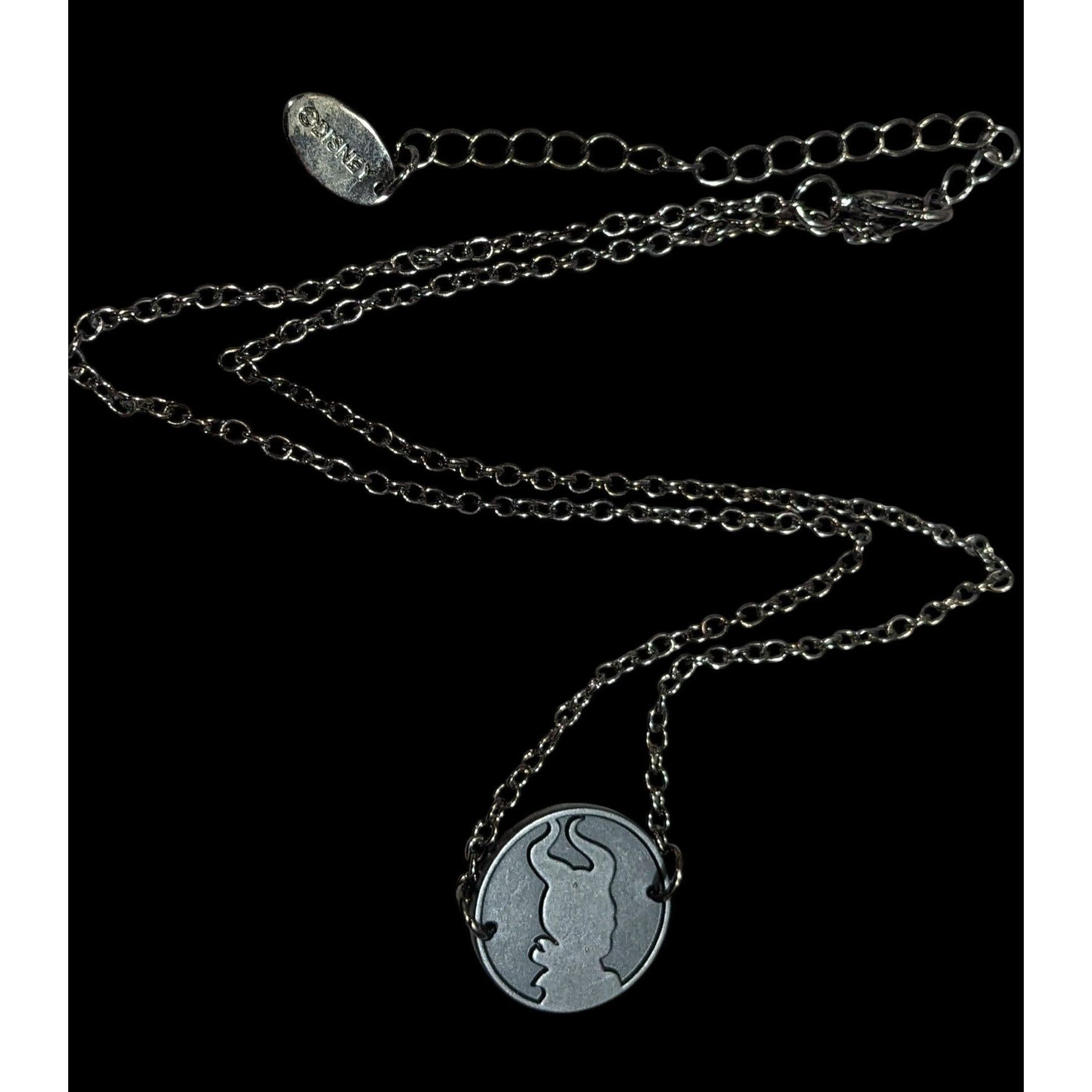 Disney Disney Maleficent Black Cameo Pendant Necklace Size ONE SIZE - 1 Thumbnail