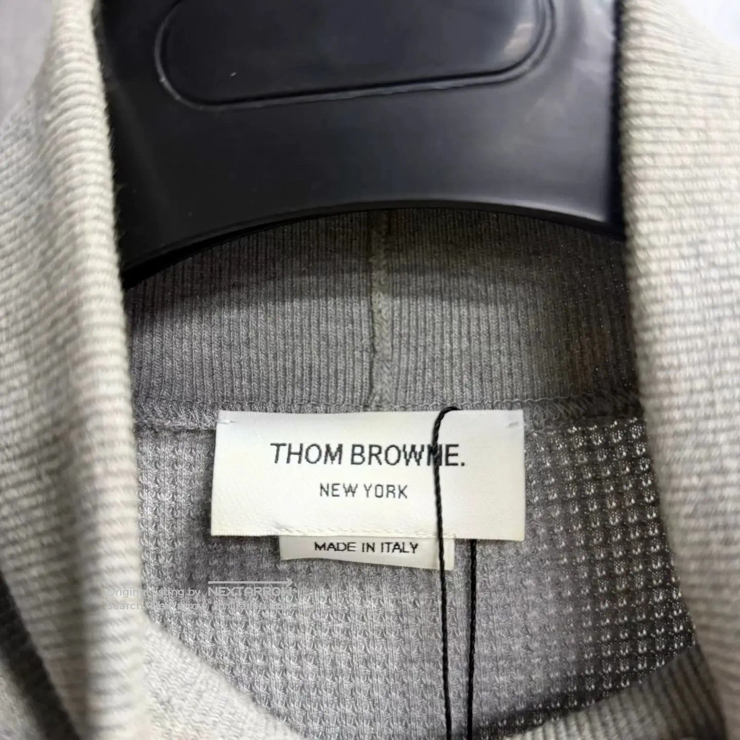Thom Browne Thom Browne Gray Four-Stripe Waffle Knit Turtleneck Size US S / EU 44-46 / 1 - 2 Thumbnail