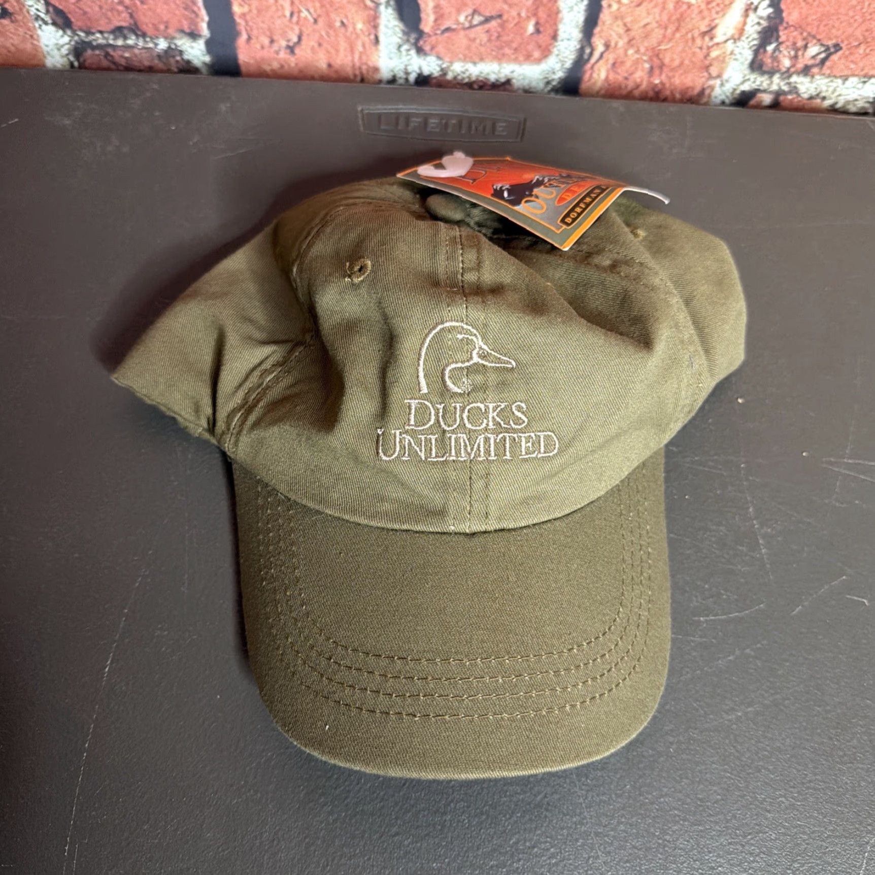 Vintage VINTAGE Ducks Unlimited Baseball Cap Brown Adjustable NWT One Size Unisex Adults Cotton Canvas Hat Outdoors Hunting Men Women Size ONE SIZE - 2 Thumbnail