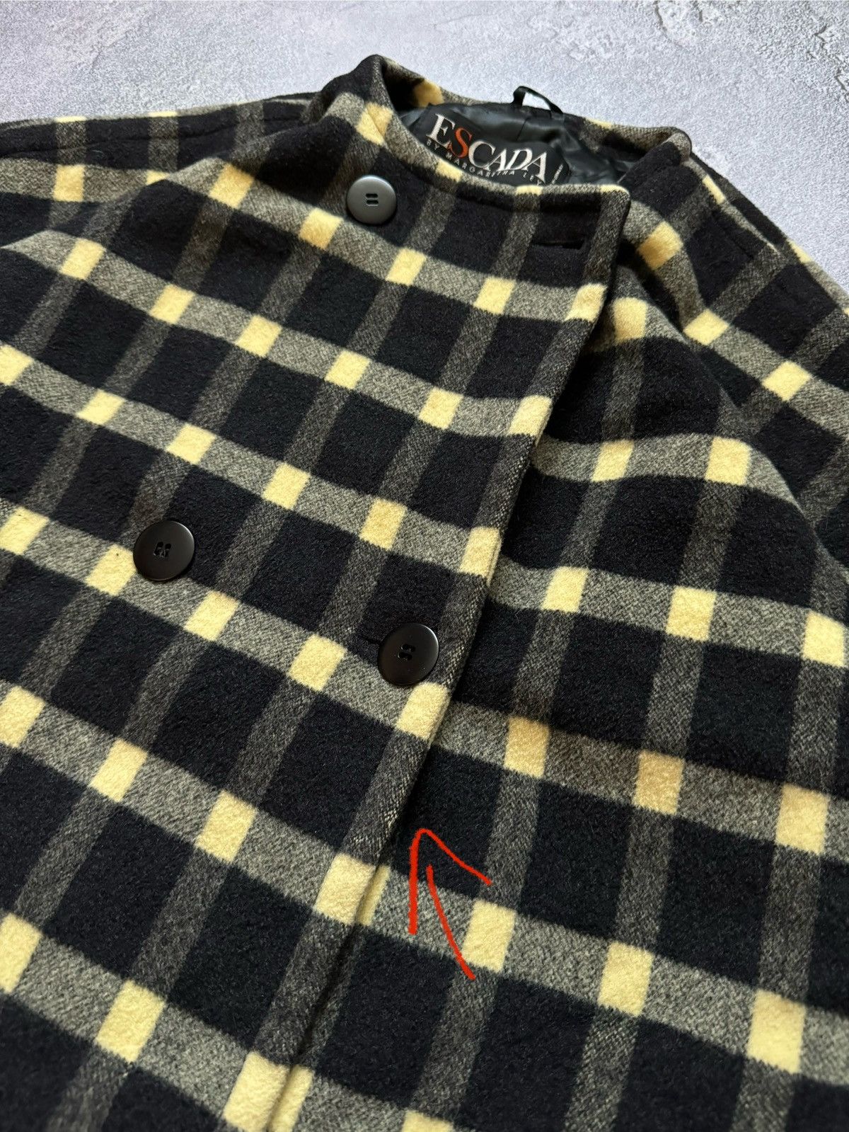 Escada × Vintage Escada by Margaretha ley vintage flannel coat long jacket Size M / US 6-8 / IT 42-44 - 9 Thumbnail