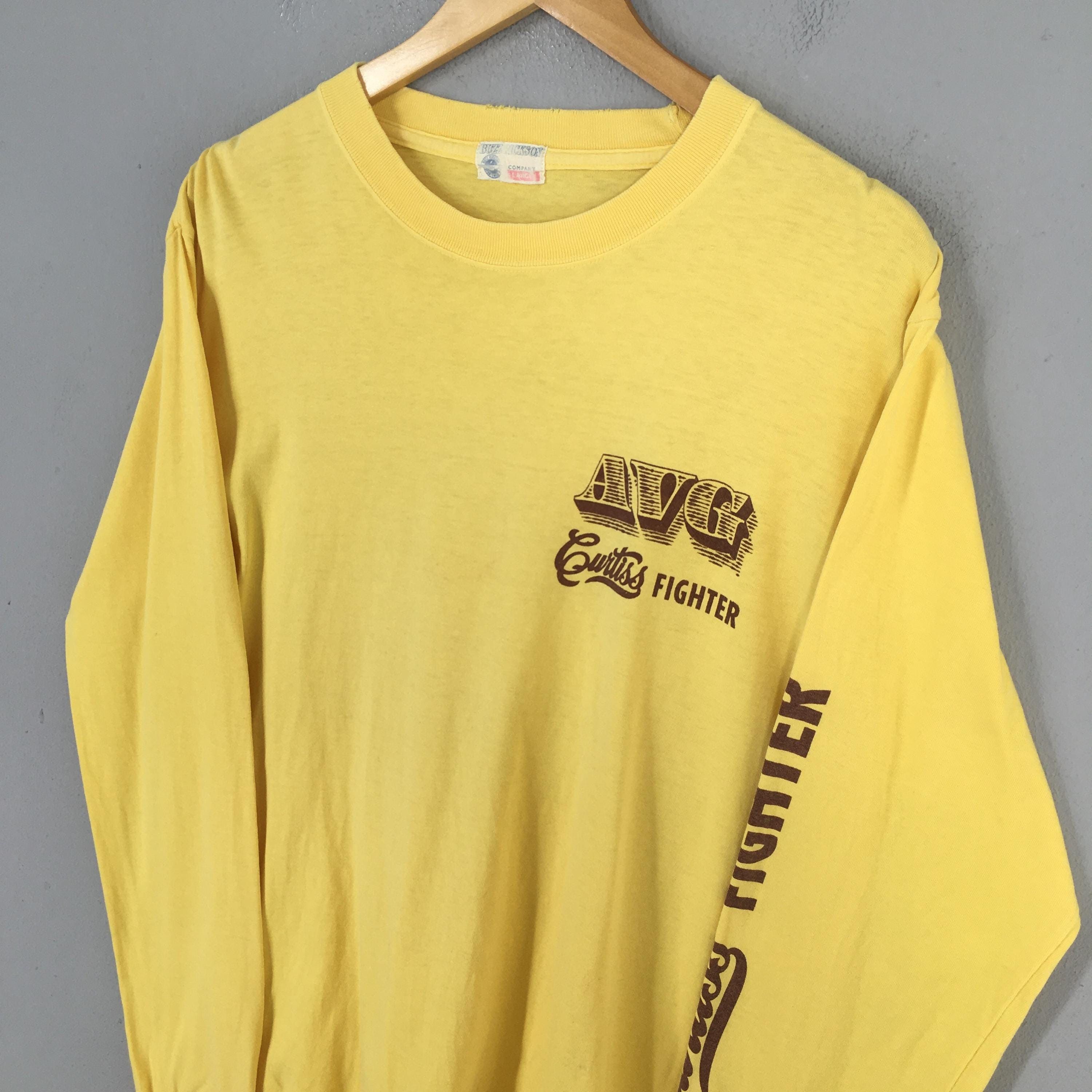 Buzz Rickson's Vintage Buzz Rickson Us Army Air Forces Yellow T shirt Large Size US L / EU 52-54 / 3 - 5 Thumbnail