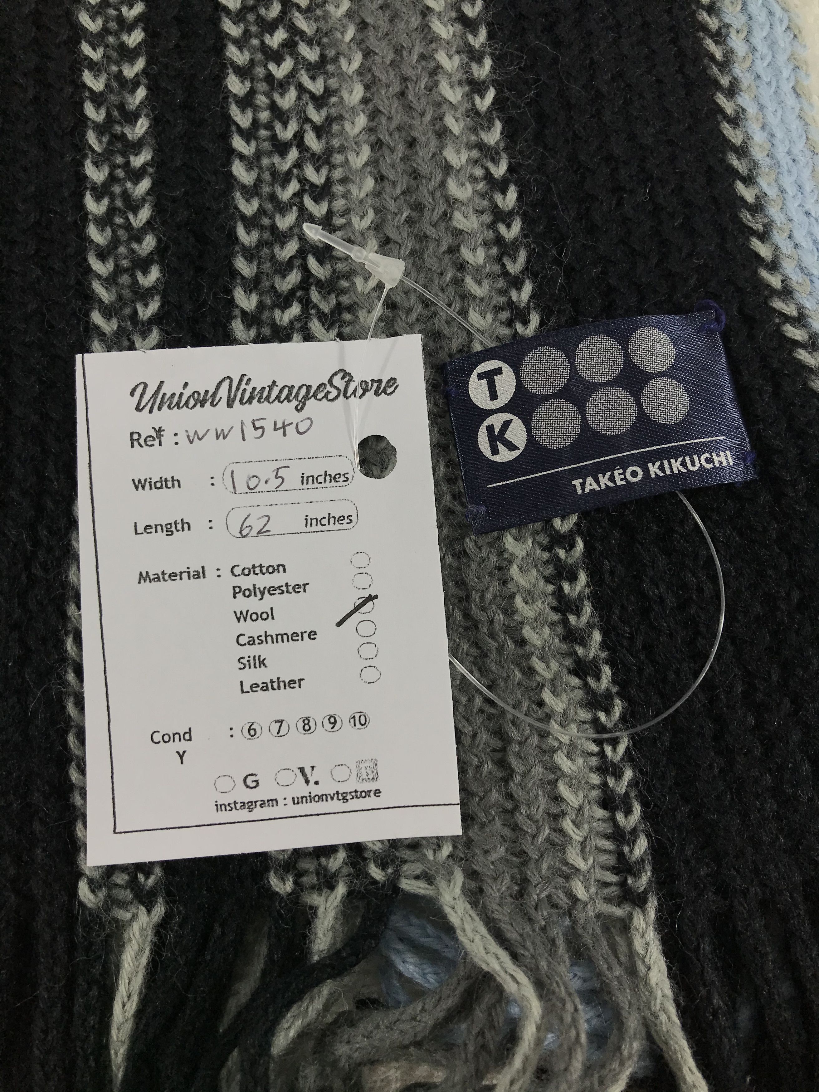 Takeo Kikuchi Takeo Kikuchi Scarf / Muffler / Neckwear - WW1540 Size ONE SIZE - 4 Thumbnail