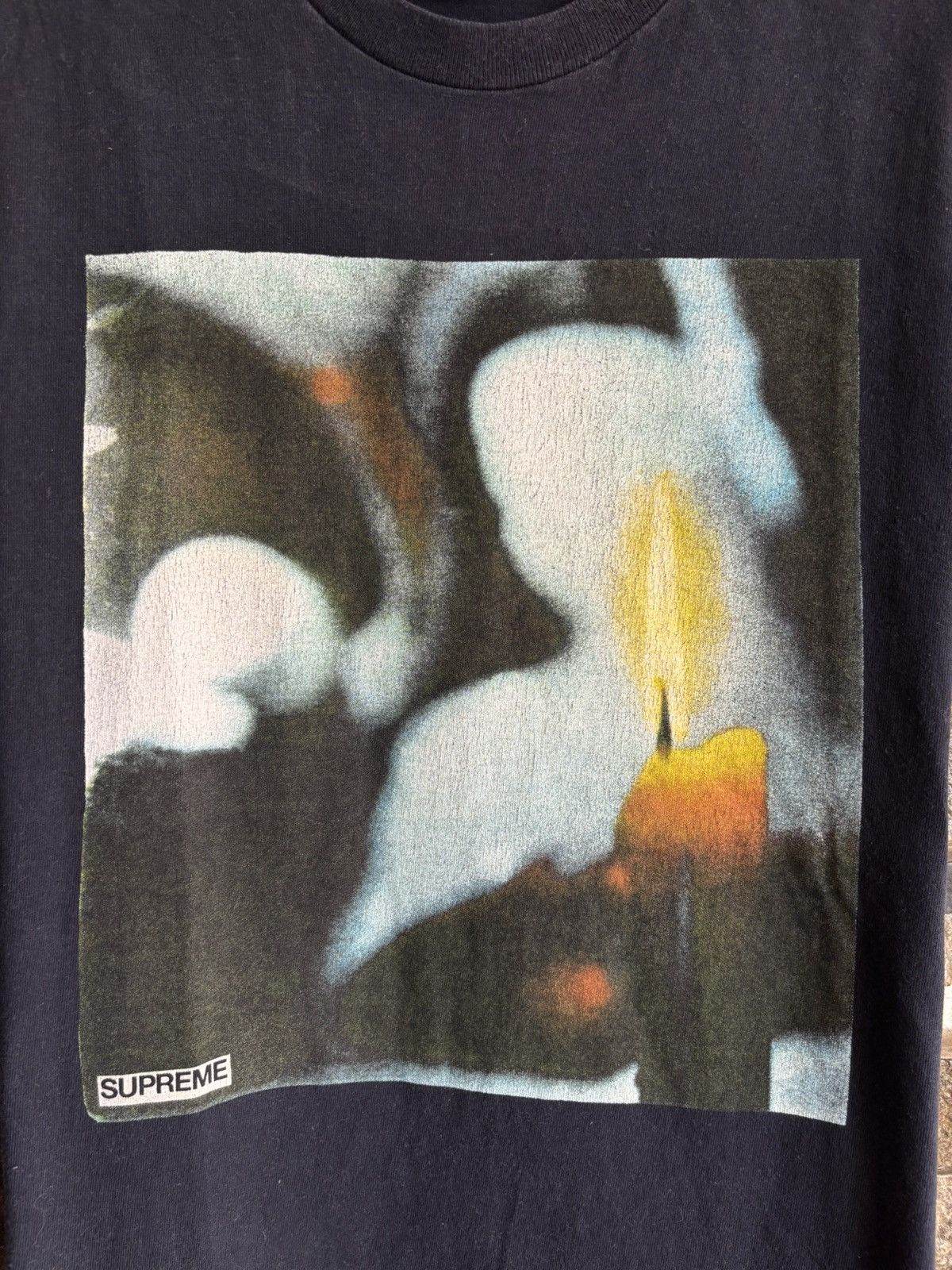 Supreme Supreme Candle Distressed Tee FW17 Size US S / EU 44-46 / 1 - 2 Thumbnail
