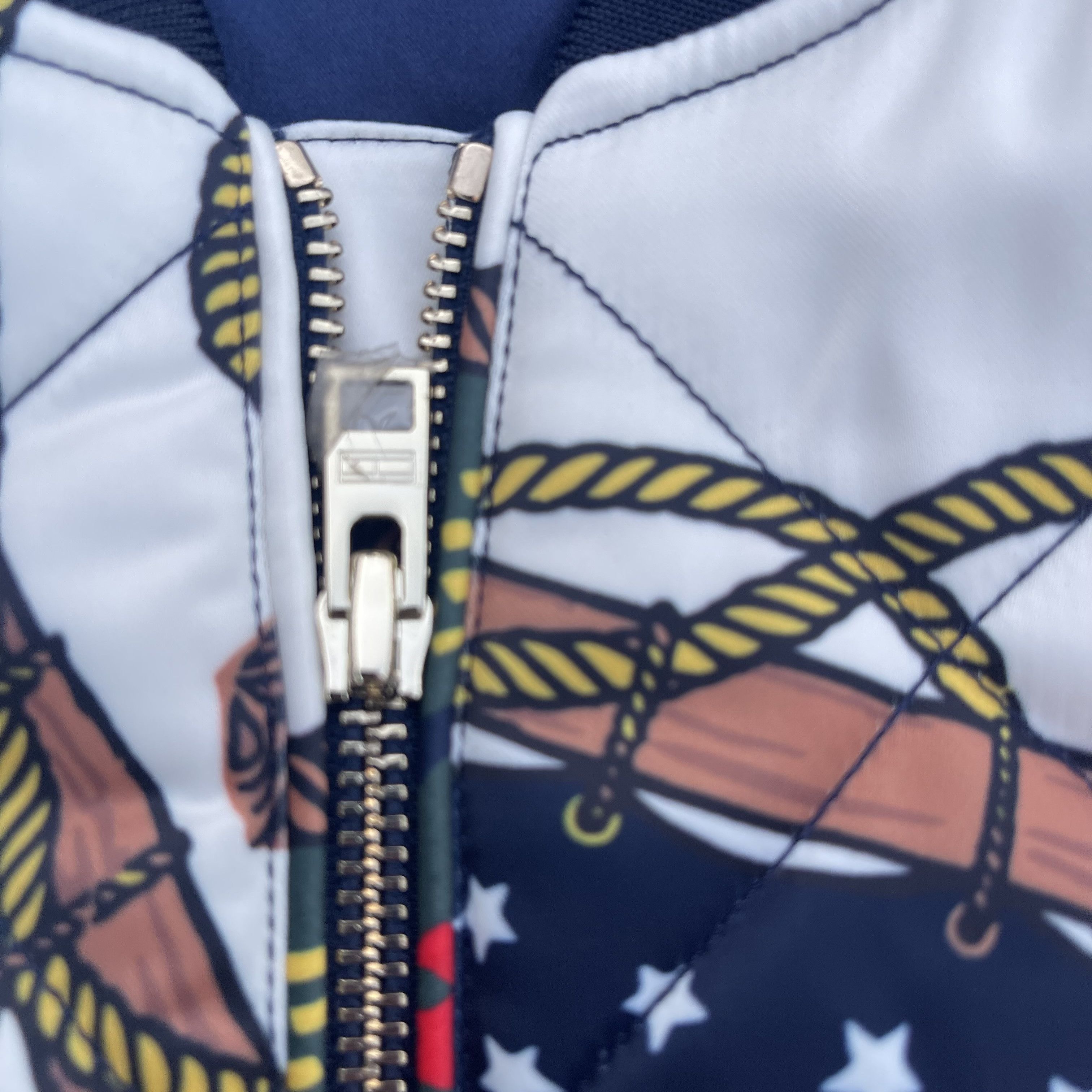 Tommy Jeans 2017 Tommy Jeans Flags Quilted Bomber Jacket Size US M / EU 48-50 / 2 - 4 Thumbnail
