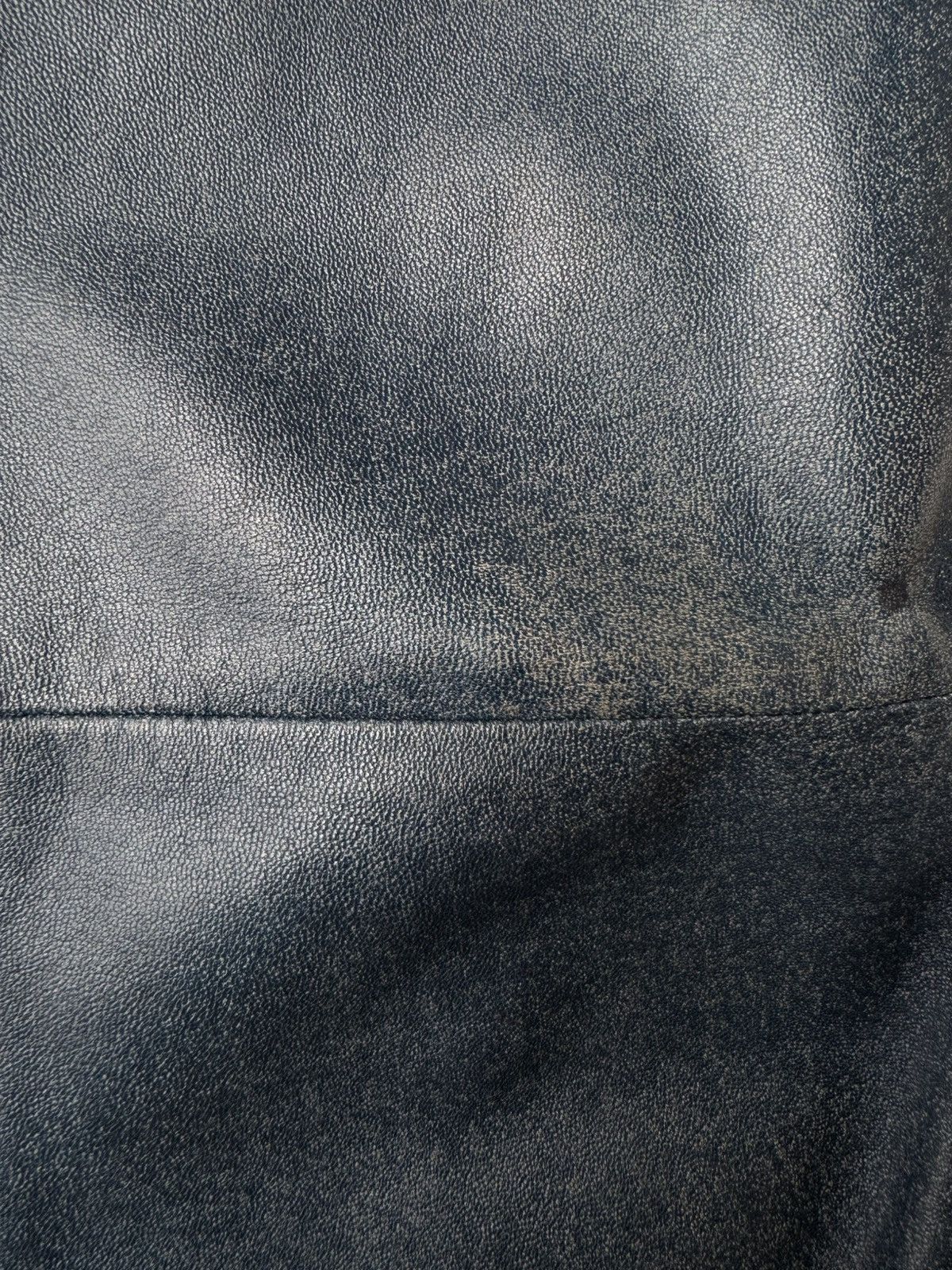 Ruffo Research Ruffo Research AW00 Trompe-L'Oeil Denim Leather Jeans Size 24" / US 00 / IT 34 - 4 Thumbnail