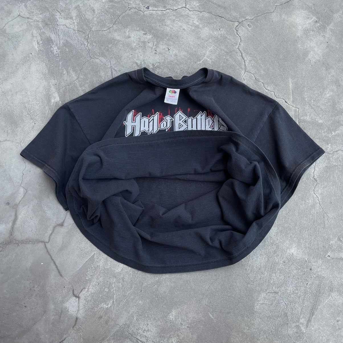 Band Tees Hail of Bullets 2011 Full Scale War Tour 2XL Faded T-Shirt Size US XXL / EU 58 / 5 - 9 Thumbnail