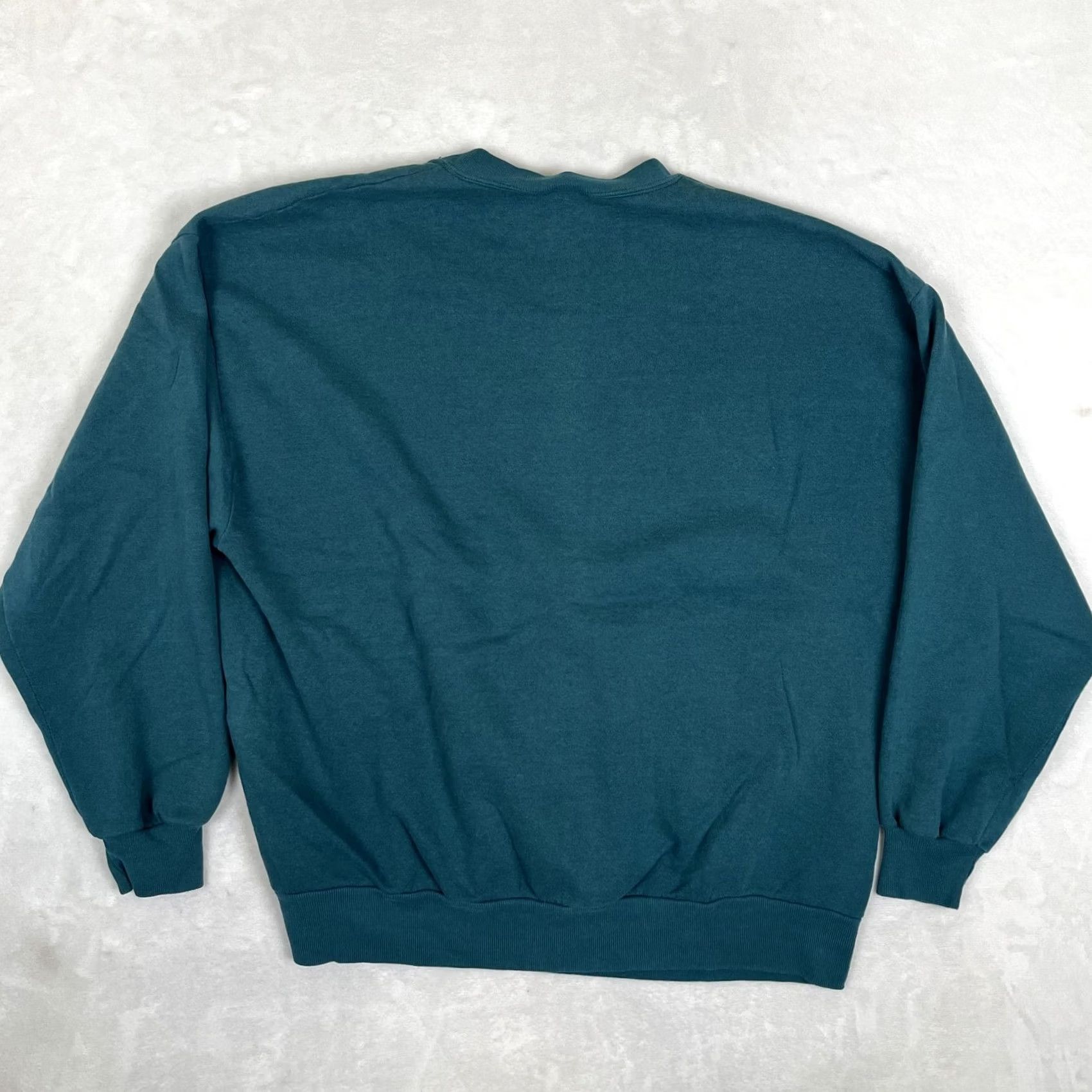 Jerzees VINTAGE Jerzees Sweatshirt Mens 2XL Green Blank Fleece Crewneck USA Pullover Size US XXL / EU 58 / 5 - 5 Thumbnail