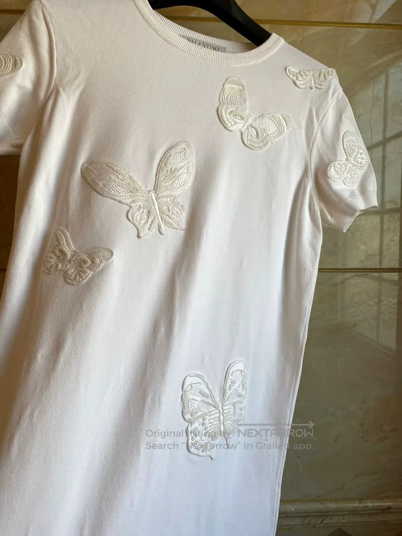 Valentino Valentino Reworked butterfly dress Size L / US 10 / IT 46 - 2 Thumbnail