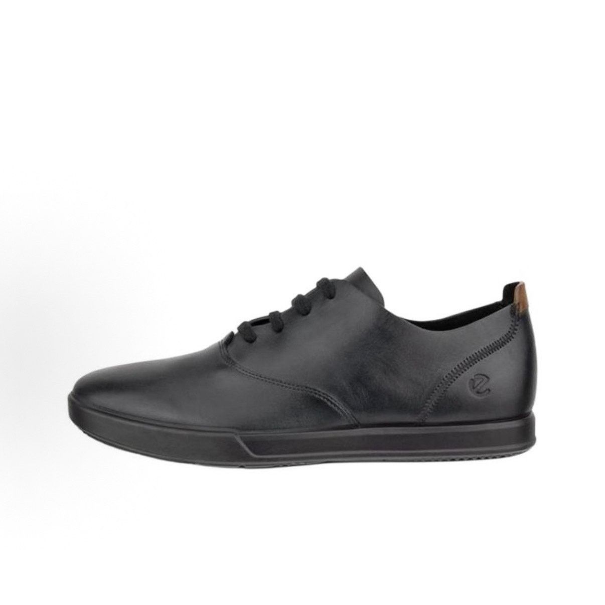Ecco ECCO MEN'S 47 TRAVEL LACE UP SNEAKER BLACK LEATHER NIB 55110 Size US 13 / EU 46 - 2 Thumbnail