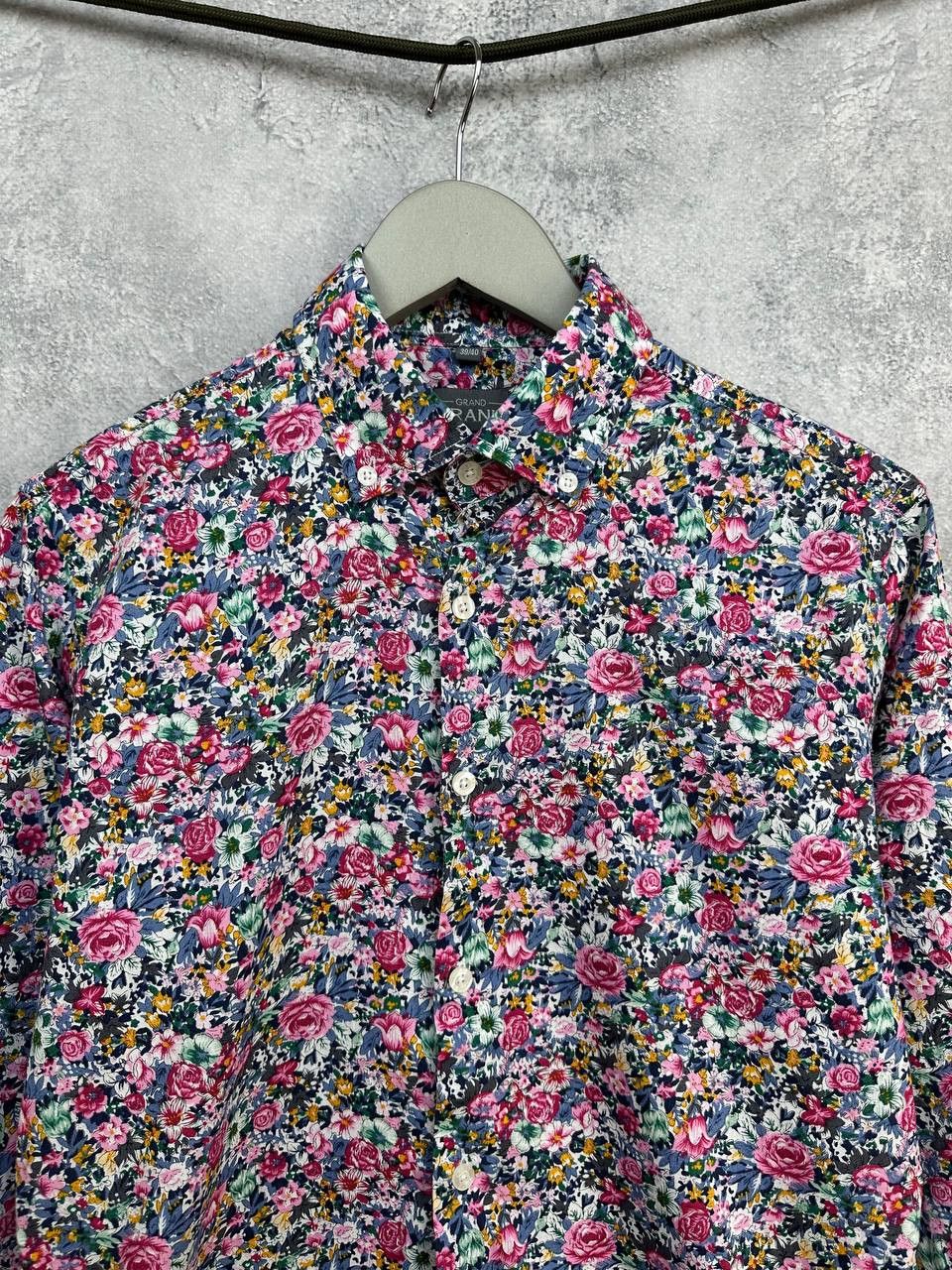 Grand Frank Grand Frank Floral Print Cotton Button Up Shirt Long Sleeve Size US M / EU 48-50 / 2 - 4 Thumbnail