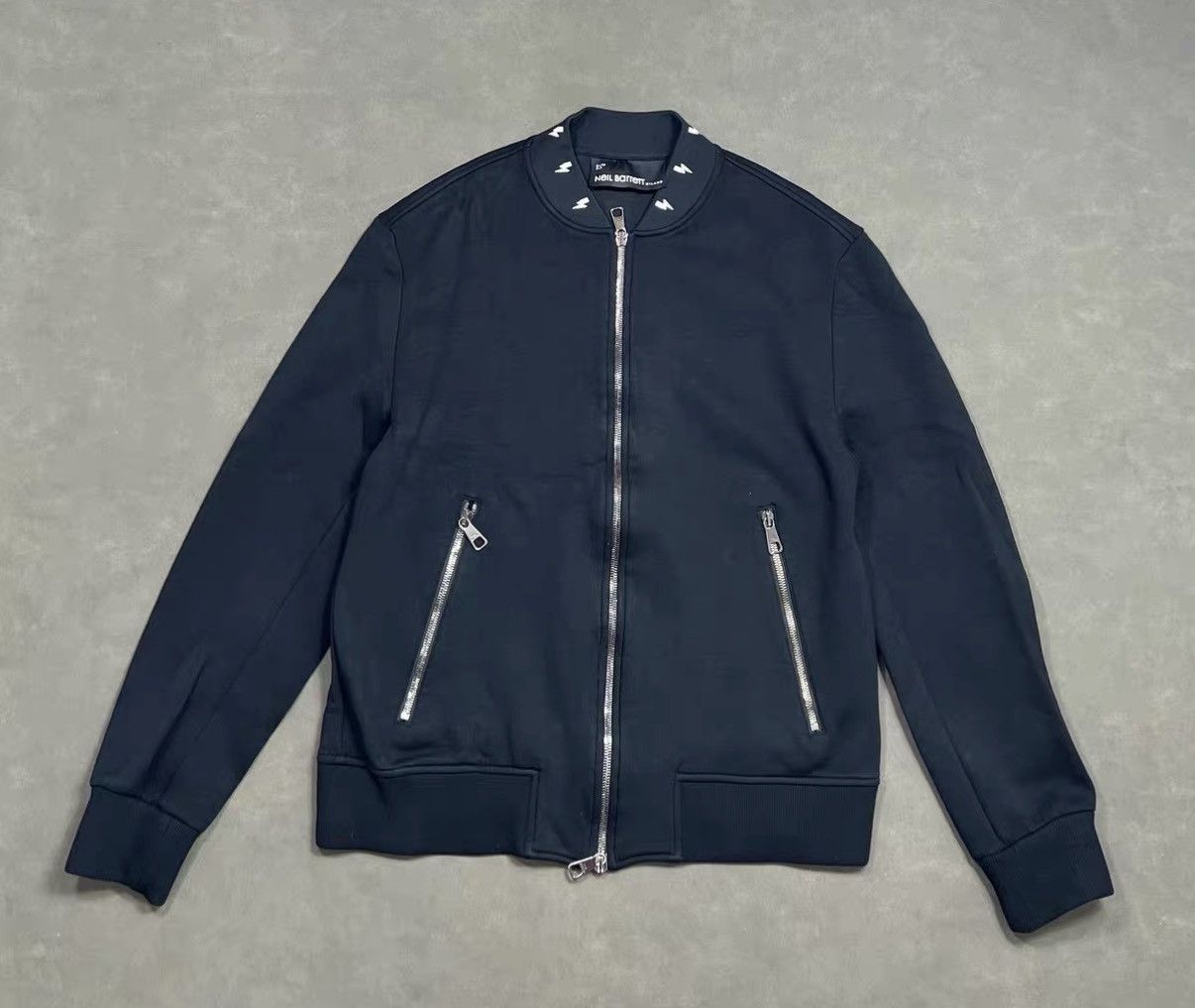 Neil Barrett Neil Barrett Lightning Logo Zip-Up Jacket J16 Size US S / EU 44-46 / 1 - 1 Thumbnail