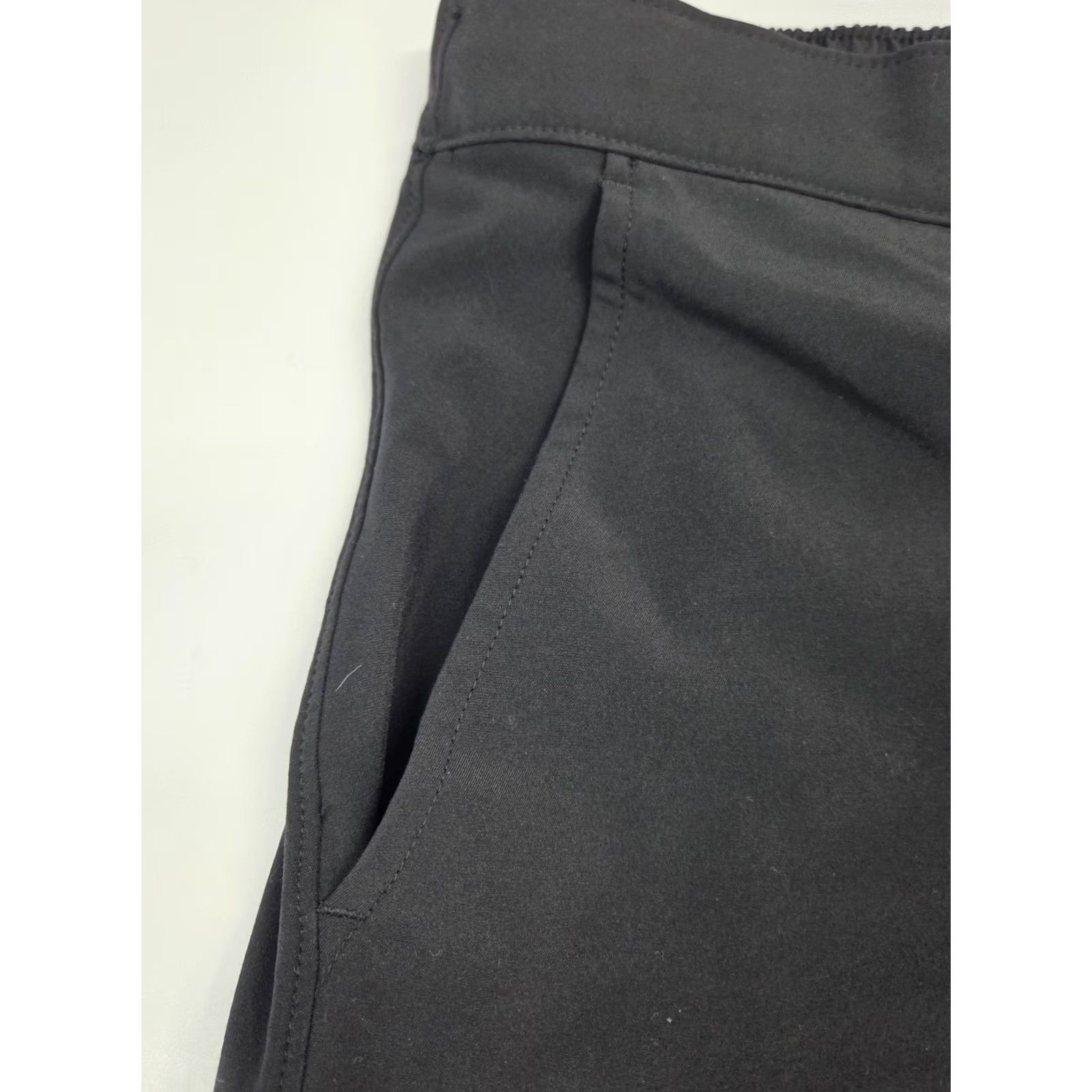 Vintage VRST Mens Active/Casual Black Shorts Snap Drawstring Pockets XL Size US 36 / EU 52 - 6 Thumbnail