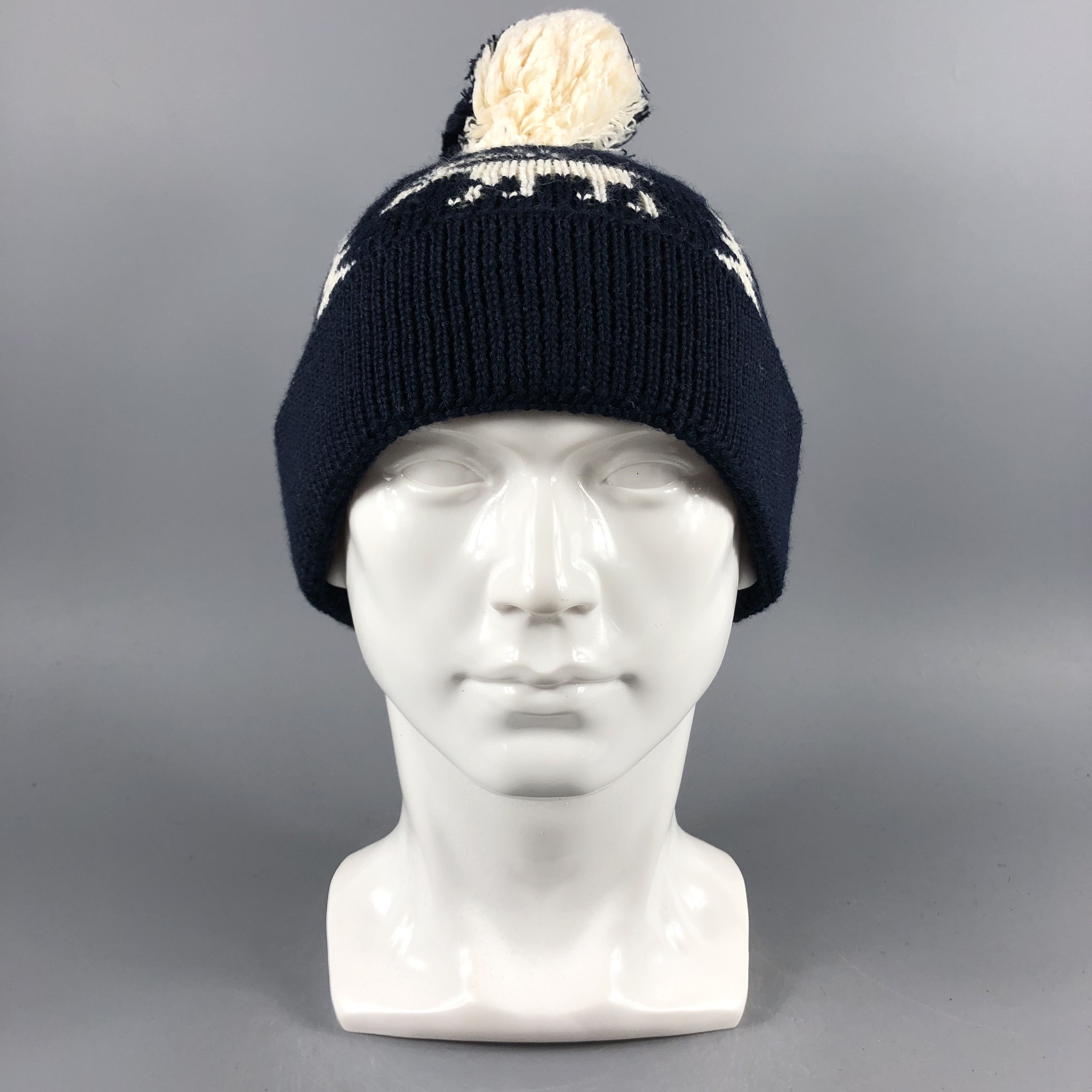 Journal Standard × Vintage Journal Standard Fair Isle Beanie Snow Hat Snow Cap -D1242 Size ONE SIZE - 8 Thumbnail