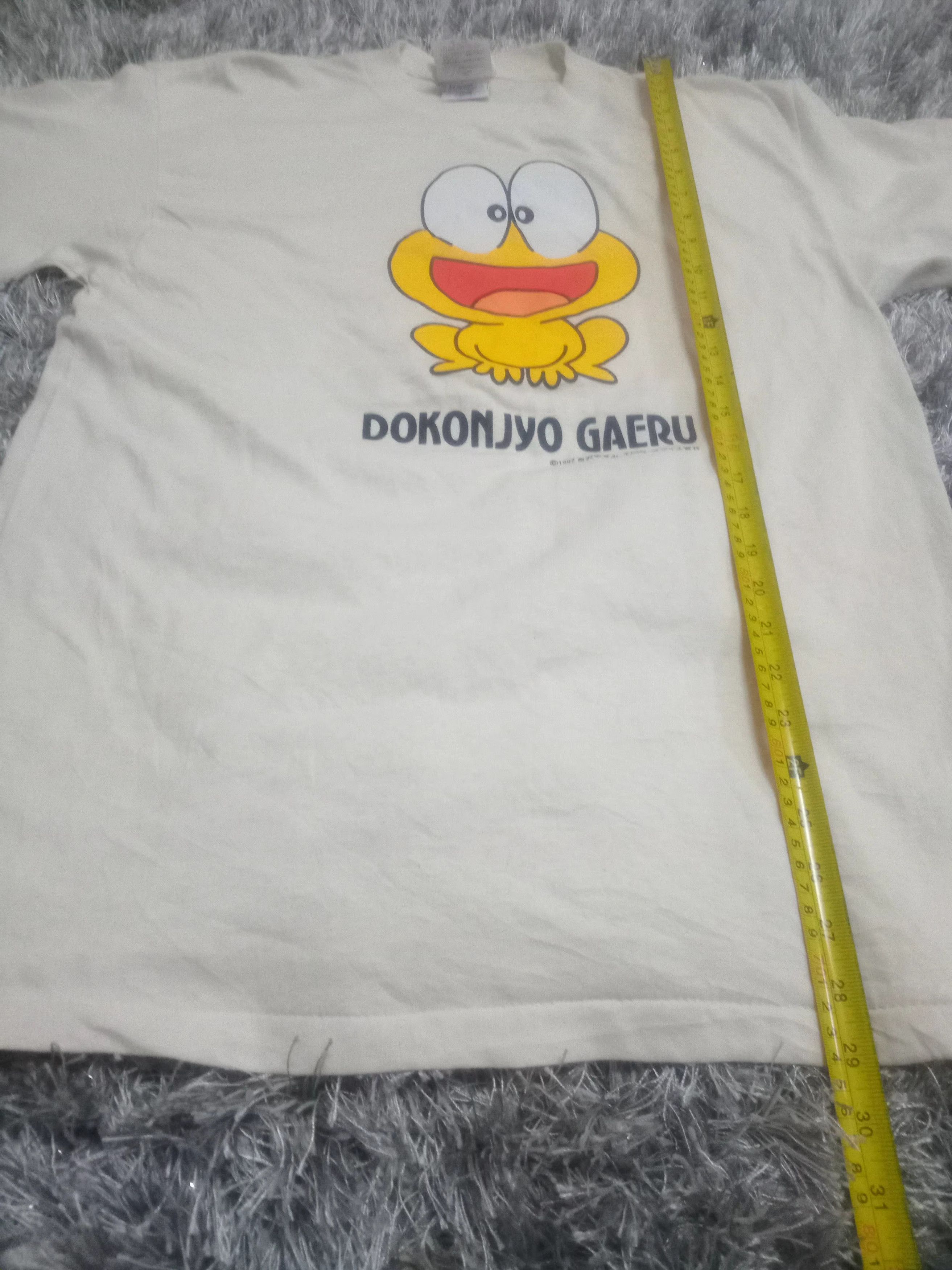 Anime × Cartoon Network × Vintage Vintage Bandai 1992 Dokonjyo Gaeru The Guaty Frog Tees. Size US L / EU 52-54 / 3 - 7 Thumbnail