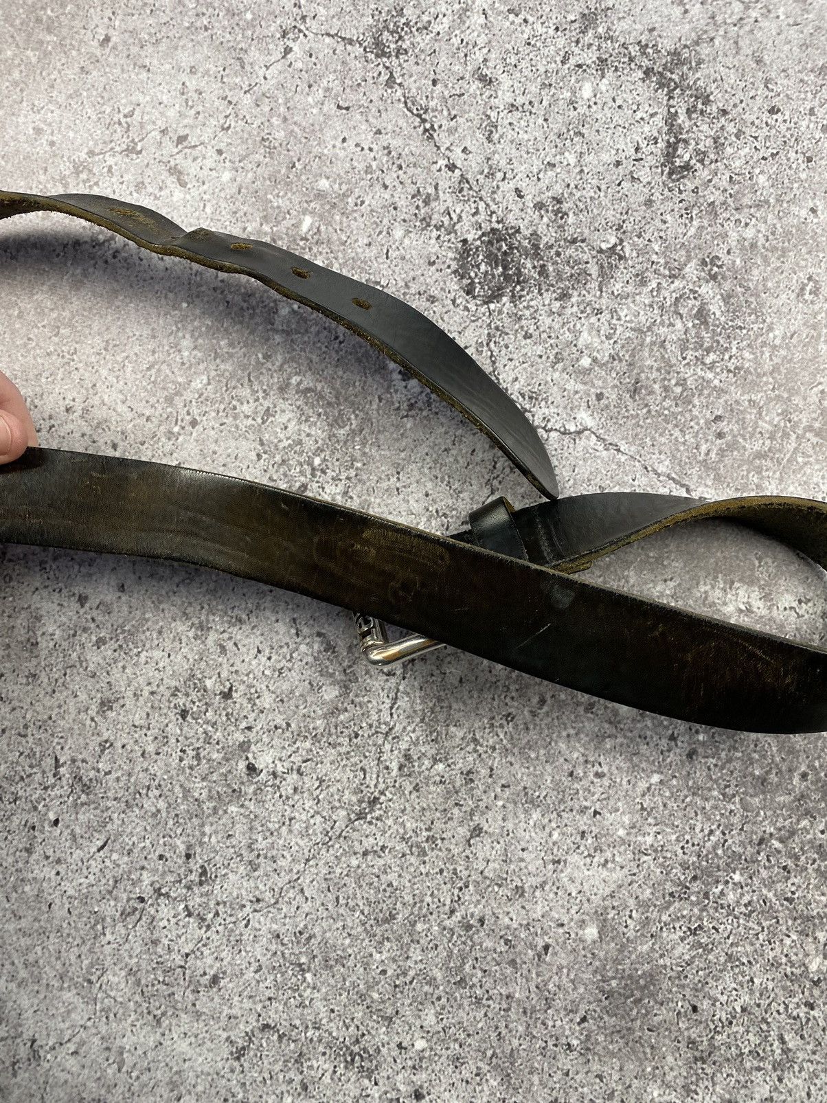 Levi's Vintage Levi’s black Genuine Leather Belt very rare belt Size ONE SIZE - 5 Thumbnail