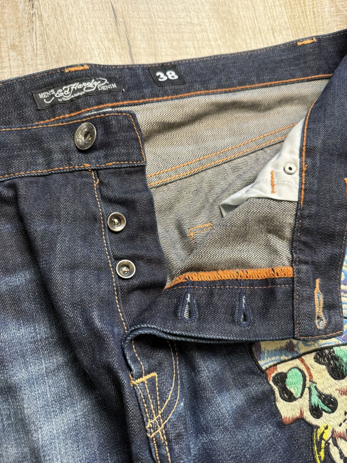 Ed Hardy Vintage Ed Hardy Jeans by Christian Audigier Pants Size US 38 / EU 54 - 14 Thumbnail