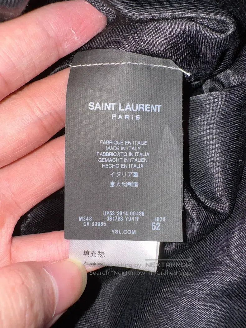 Saint Laurent Paris Saint Laurent Paris Double-breasted houndstooth coat Size US L / EU 52-54 / 3 - 8 Thumbnail