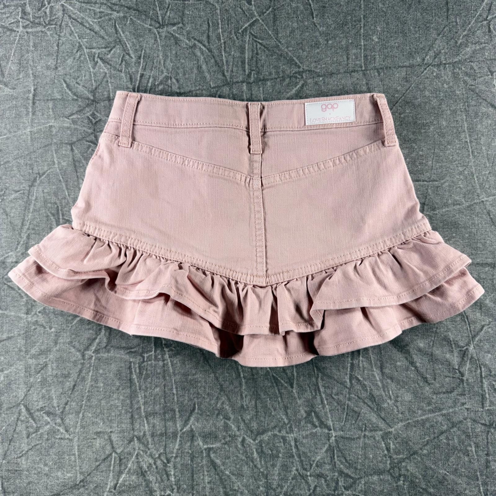 Gap Gap Skirt Kid's 10 Pink x LoveShackFancy Denim Size 24" / US 00 / IT 34 - 5 Thumbnail