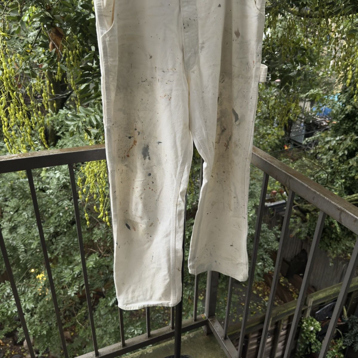 Vintage Thrashed Faded Paint Splattered Work Pants ERD Grunge RRL Size US 30 / EU 46 - 6 Thumbnail