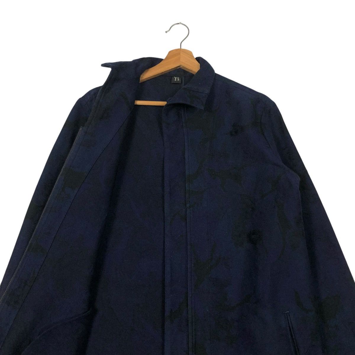 Yohji Yamamoto 🔥VINTAGE Y’S YOHJI YAMAMOTO LONG JACKET DENIM FLORAL Size US M / EU 48-50 / 2 - 15 Thumbnail