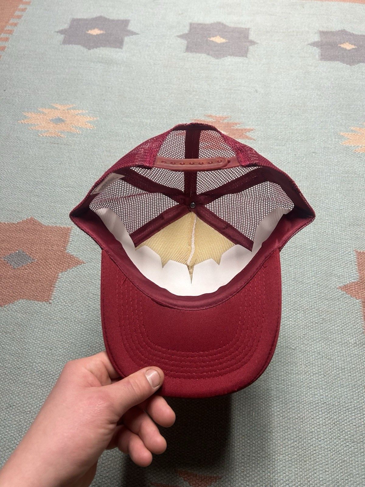 Vintage Vintage trucker hat mesh Orlando Florida USA red white snap Size ONE SIZE - 5 Thumbnail
