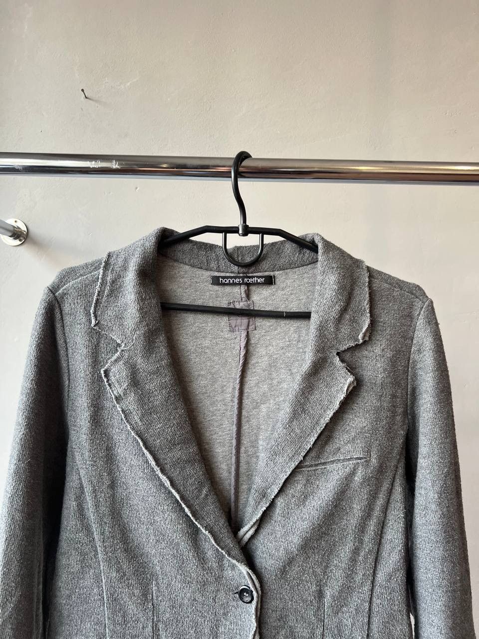 hannes roether HANNES ROETHER WOMAN GRAY AVANT GARDE BLAZER JACKET SIZE S Size S / US 4 / IT 40 - 4 Thumbnail