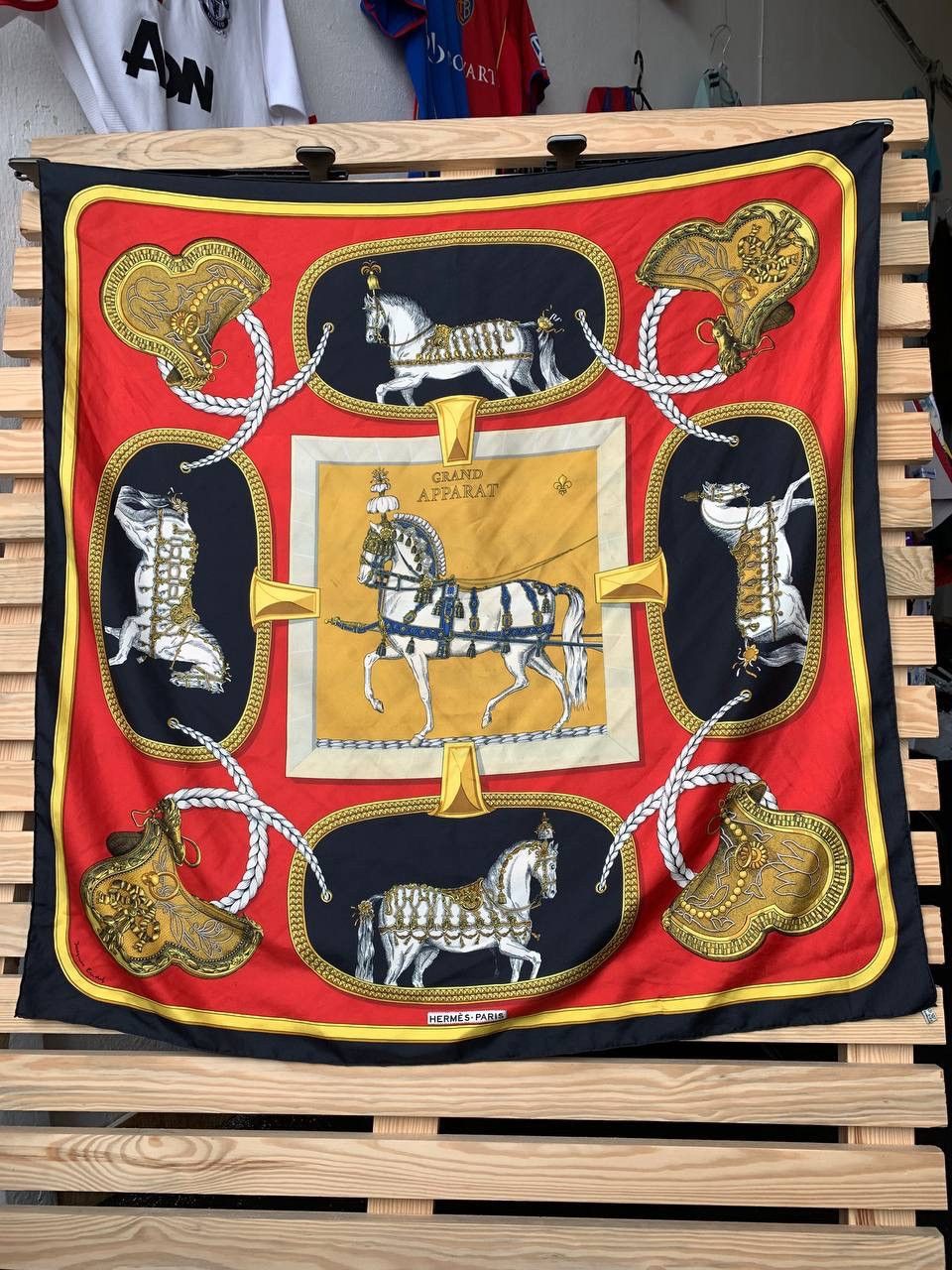 Hermes Hermes Grand Apparat by Jacques Eudal Silk Scarf Size ONE SIZE - 1 Thumbnail