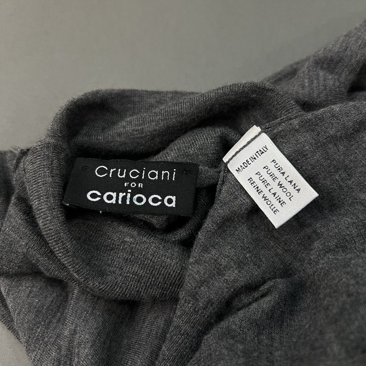 Cruciani Cruciani for Carioca Wool Turtleneck Made in Italy Size US L / EU 52-54 / 3 - 7 Thumbnail