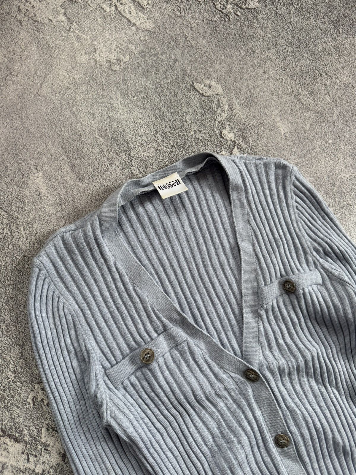 Designer × Wolford Wolford S button up Cardigan sweater knitwear long sleeve Size S / US 4 / IT 40 - 3 Thumbnail