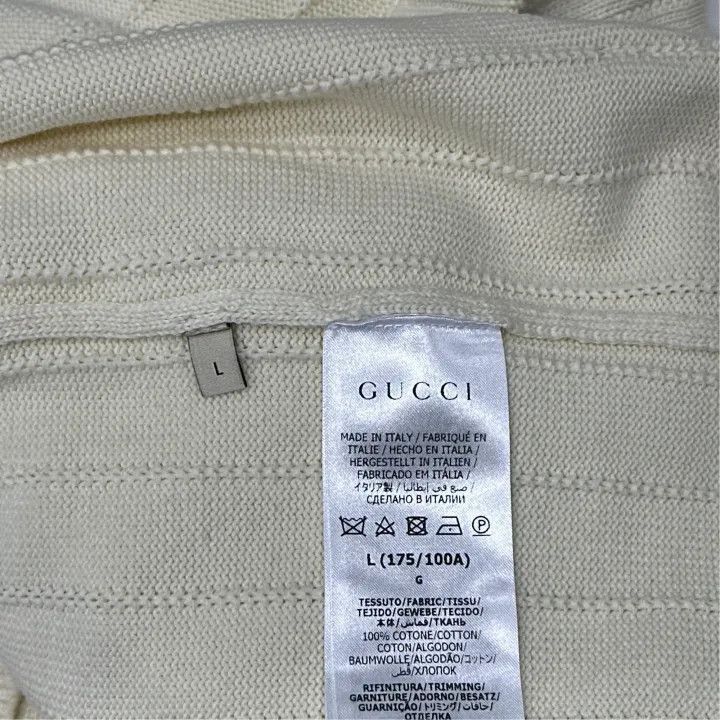 Gucci Gucci Gucci FW21 Logo V-Neck Long Sleeve Cardigan -2506 Size US L / EU 52-54 / 3 - 4 Thumbnail
