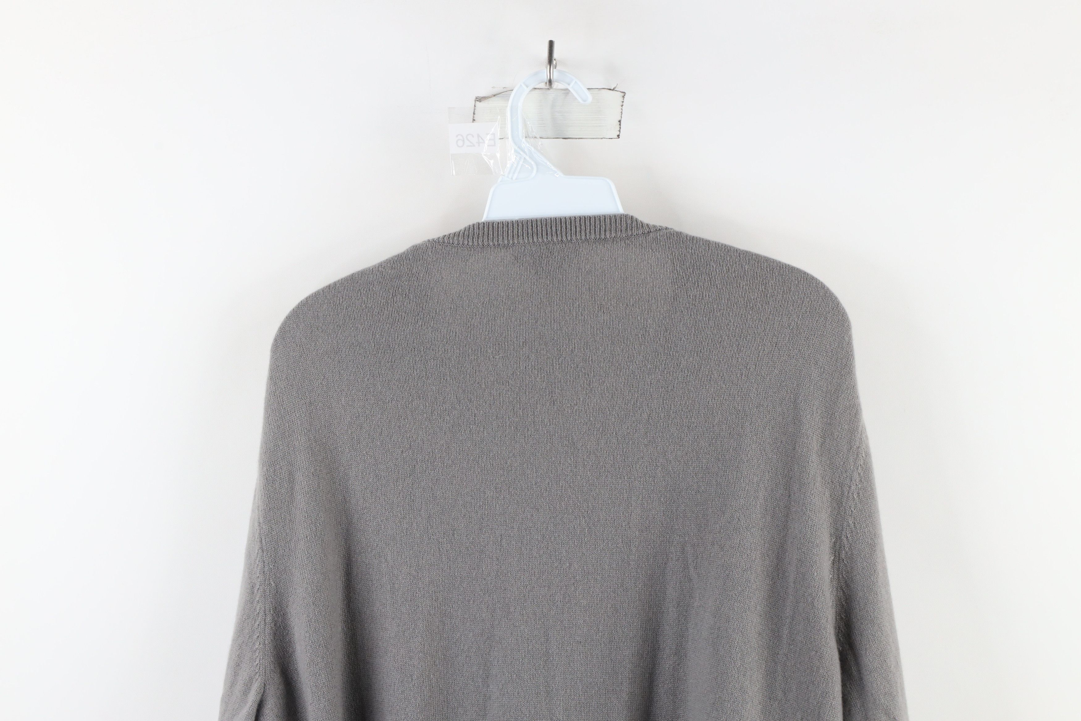 Vintage Vintage 90s Streetwear Cashmere Knit Crewneck Sweater Gray Size US XL / EU 56 / 4 - 6 Thumbnail