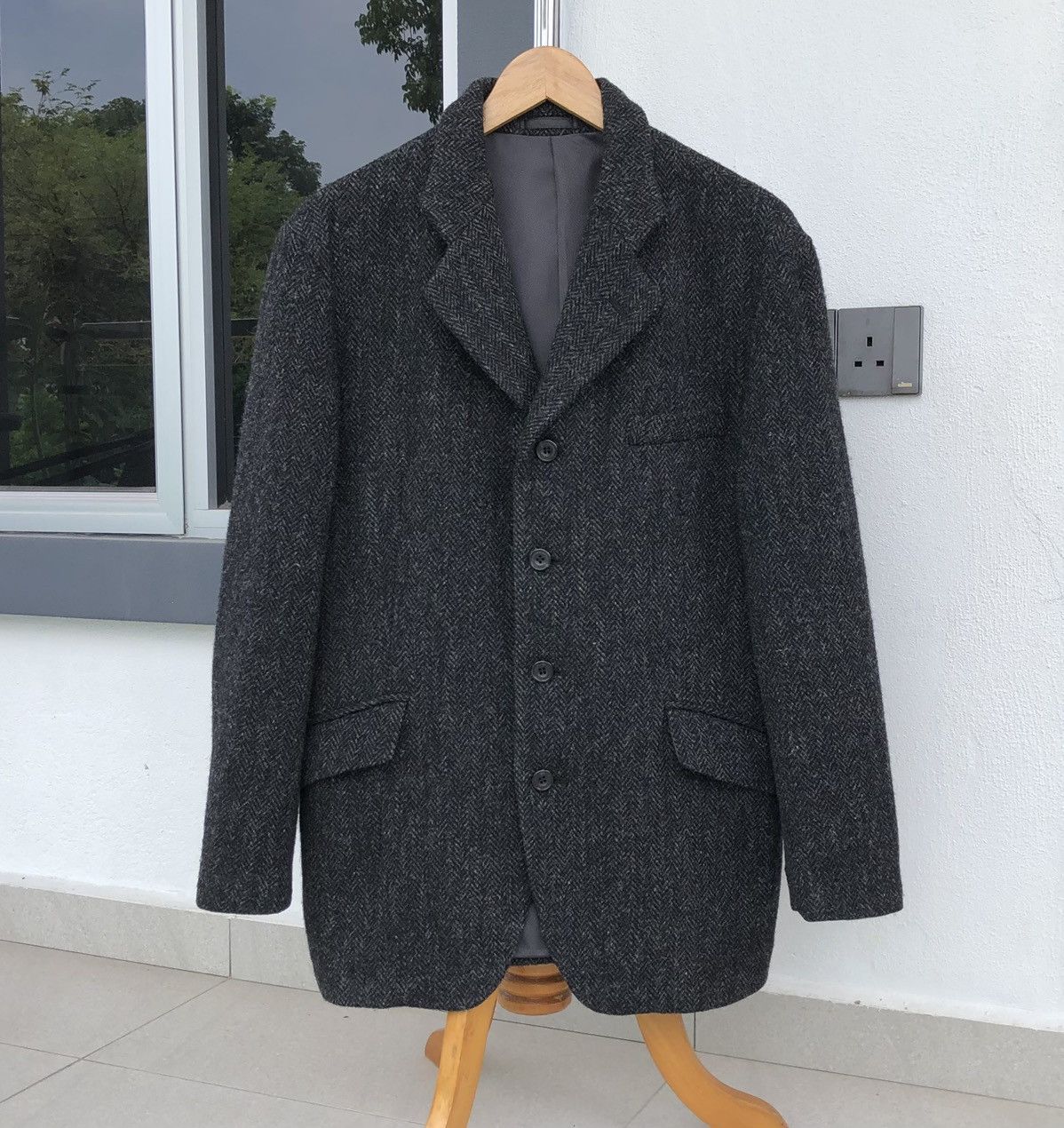 Harris Tweed Harris Tweed x AXCIKATE Wool Coat Jacket Size US M / EU 48-50 / 2 - 4 Thumbnail
