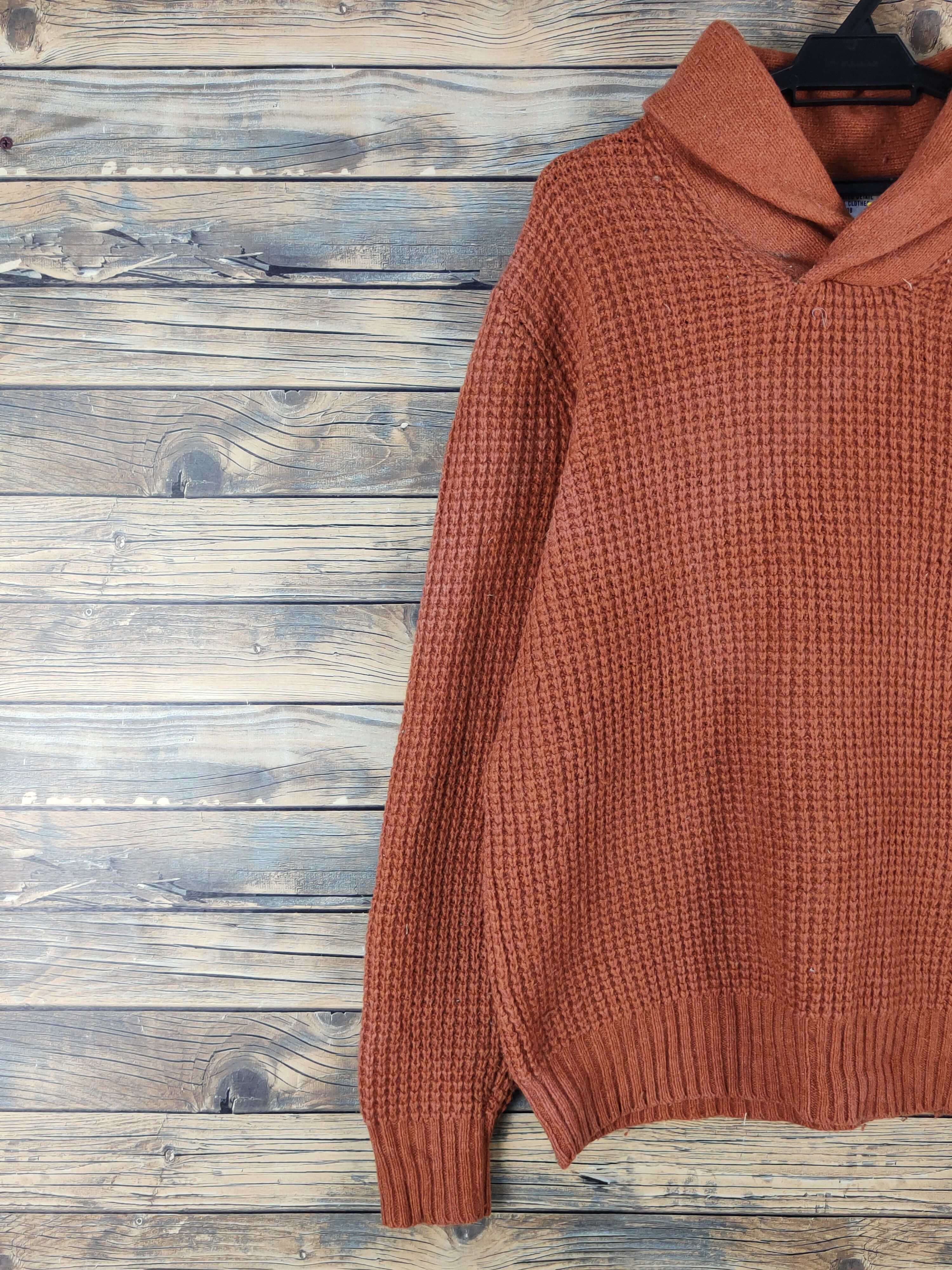 Vintage Uniqlo Dark Orange Knitwear Sweatshirts #W1678 Size US XL / EU 56 / 4 - 3 Thumbnail