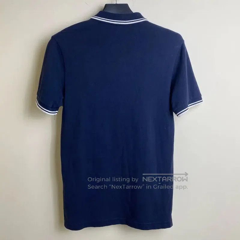 Prada Prada Summer Navy Blue Embroidered Polo Shirt. Size US M / EU 48-50 / 2 - 2 Thumbnail