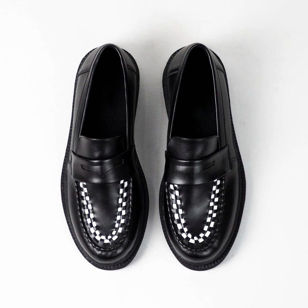 Designer × Simple Shoes Blakmore Leather Loafer Black Unisex Size US 11 / EU 44 - 5 Thumbnail