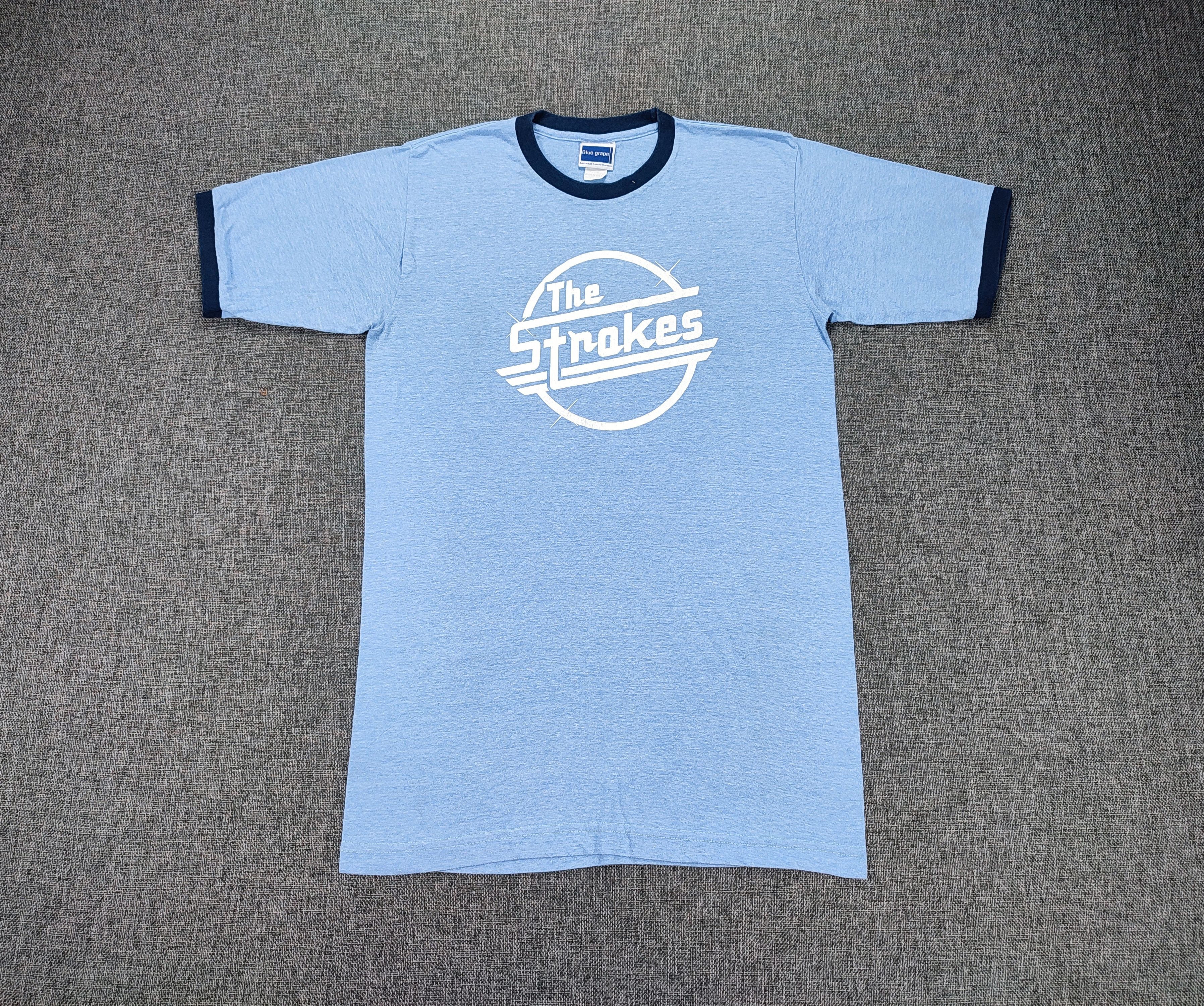 Vintage Vintage Early 2000s The Strokes Magna Logo Ringer Tee Size US M / EU 48-50 / 2 - 1 Thumbnail
