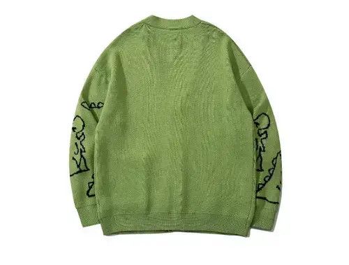 Designer Hip Hop Dinosaur Cardigan Sweater Jacket Size US M / EU 48-50 / 2 - 3 Thumbnail