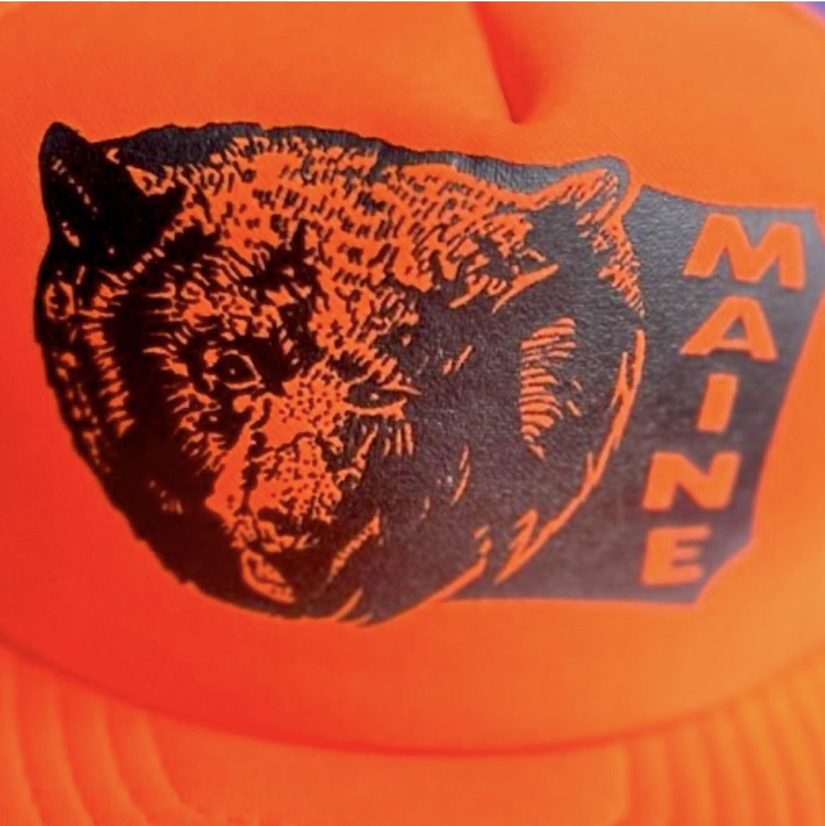 Other 1990 Orange and black hunting SnapBack Maine trucker Cap Size ONE SIZE - 5 Thumbnail