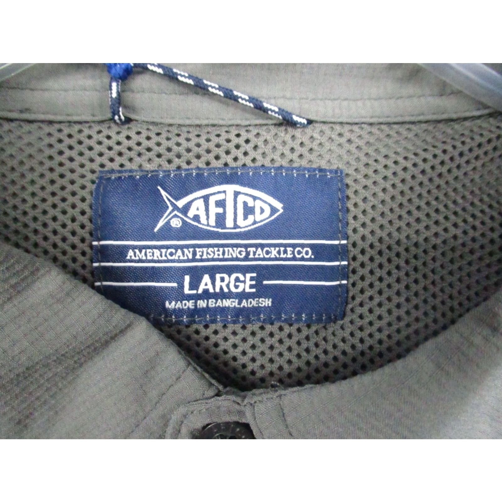 Vintage AFTCO Aftech Vented Shirt L Mens Gray Bassmaster Fishing Shirt Size US L / EU 52-54 / 3 - 3 Thumbnail