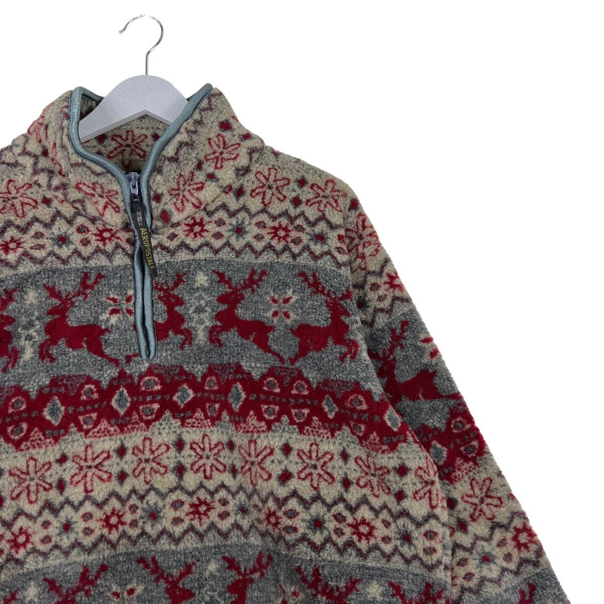 Aeropostale 💥 AEROPOSTABLE ANORAK DEEP PILE BOA FLEECE Size US L / EU 52-54 / 3 - 6 Thumbnail