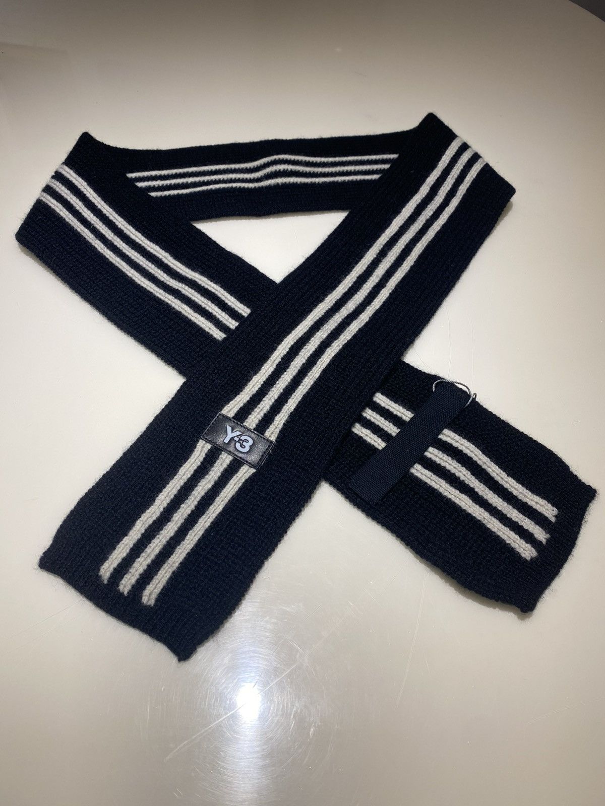 Adidas × Y-3 × Yohji Yamamoto Y-3 Wool Scarf 125X10CM Size ONE SIZE - 1 Thumbnail