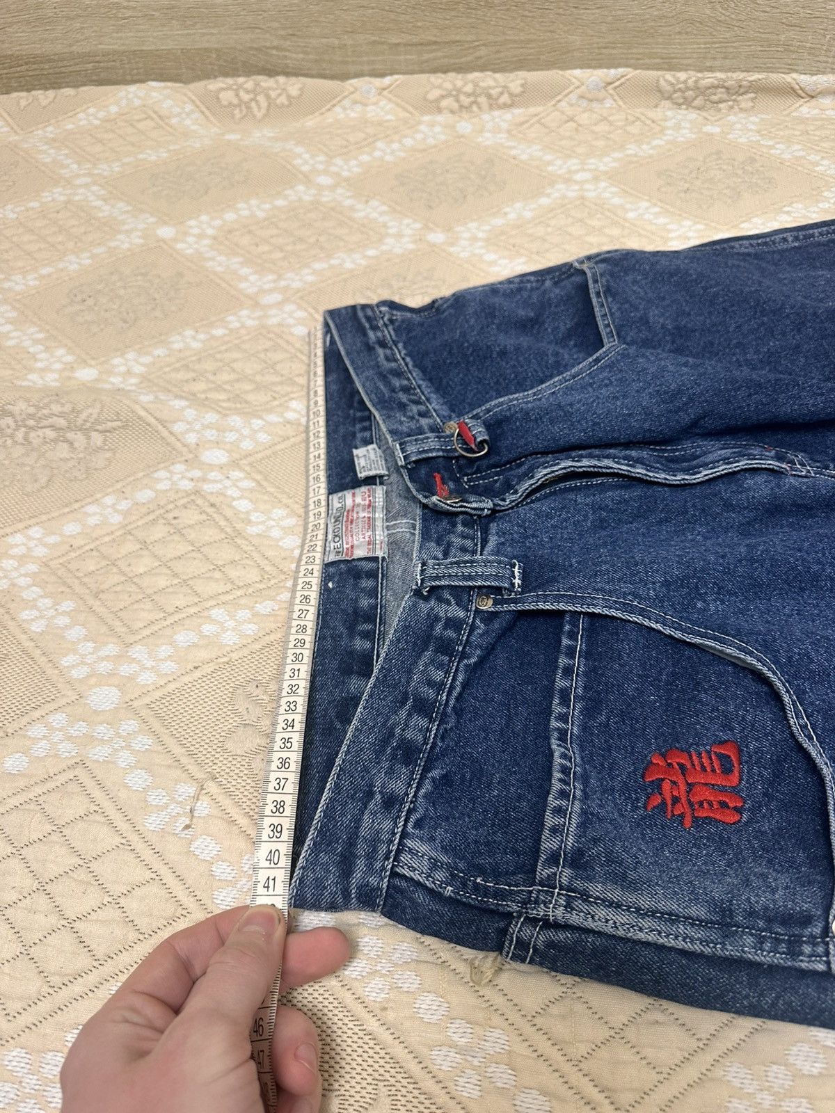 Ecko Unltd. 🔥 ECKO Unltd. CRAZY BAGGY SHORTS RAP Big Logo Denim Jnco Y2K Size US 34 / EU 50 - 9 Thumbnail