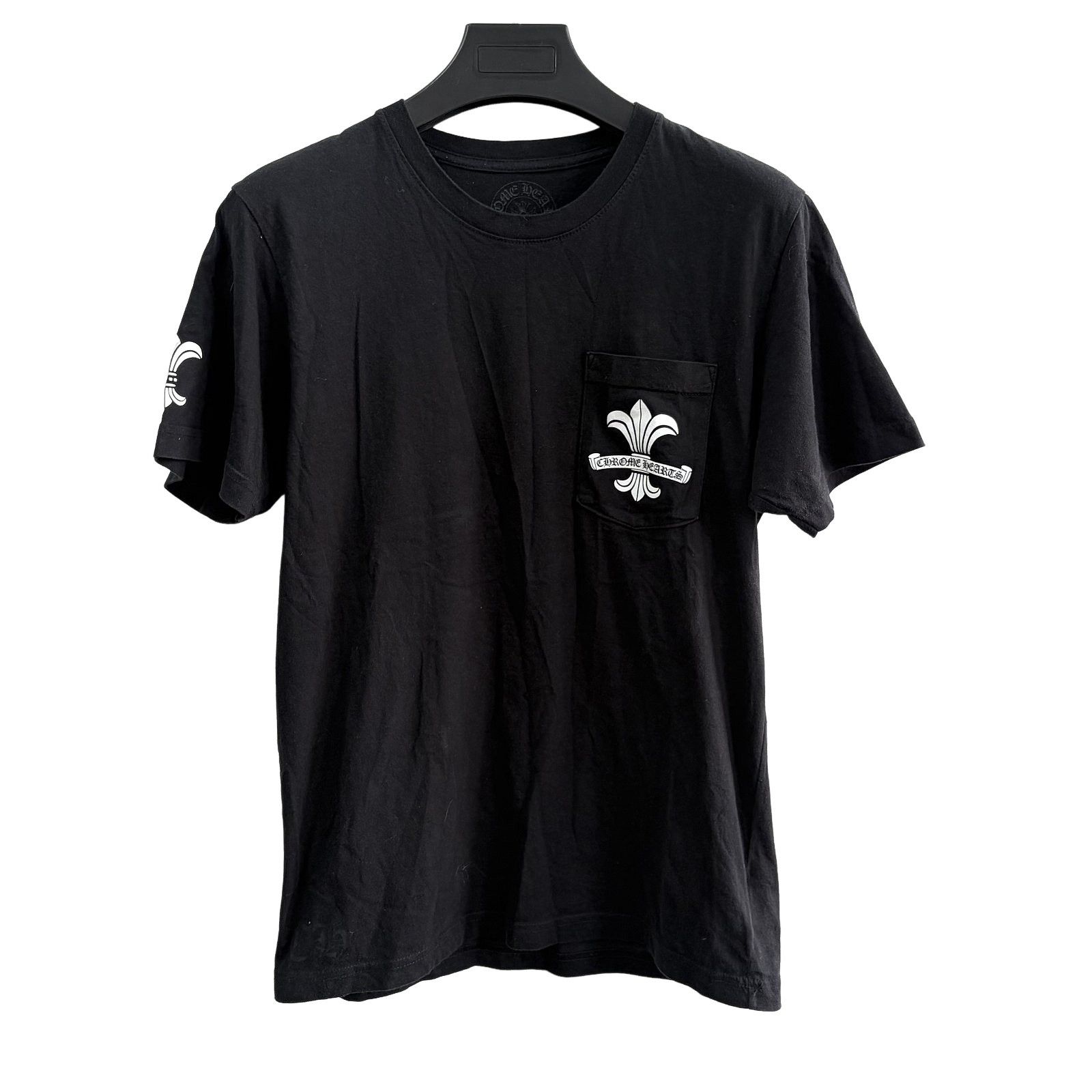 Chrome Hearts Chrome Hearts Fleur De Lis Scroll Logo Pocket Tshirt