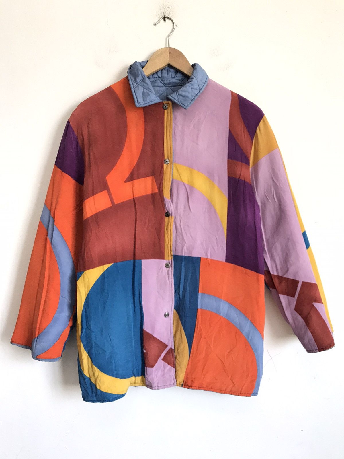 Salvatore Feragamo Quilted Colorway Reversible Jacket