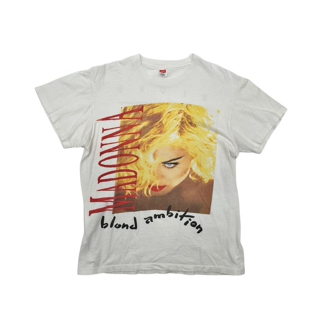 Hanes Vintage 1990 Madonna Blond Ambition World Tour T-Shirt Hanes Size US L / EU 52-54 / 3 - 1 Thumbnail