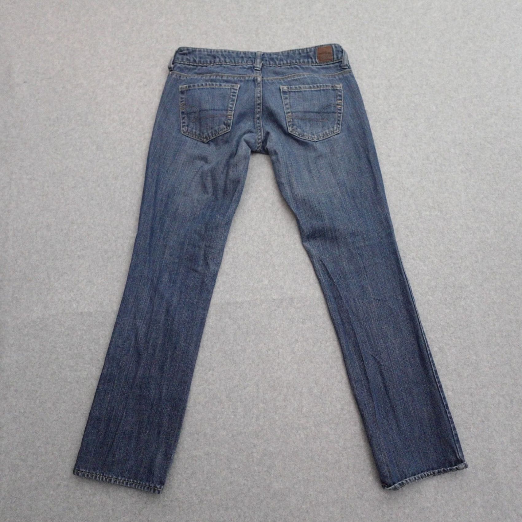 American Eagle Outfitters VINTAGE American Eagle 77 Straight Jeans Womens 2 Short Blue Medium Wash Denim Size 26" / US 2 / IT 38 - 2 Thumbnail